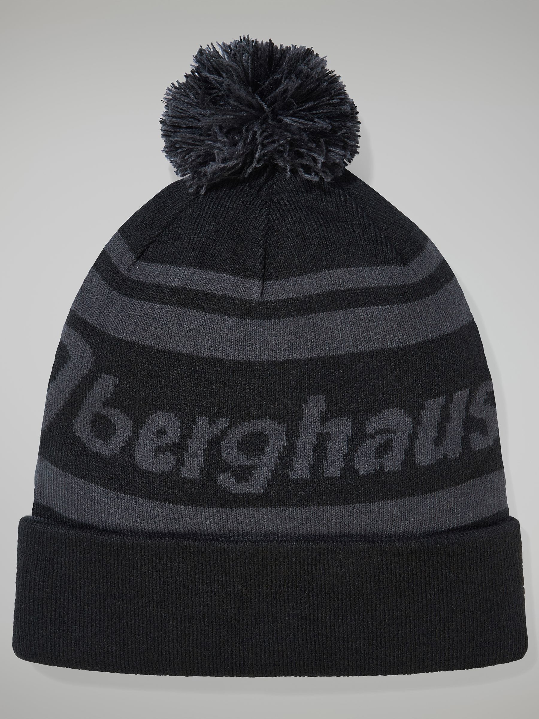 Berghaus Hombre Gris Sombrero Gorro Con Pompón De Marca Para - Imagen 3