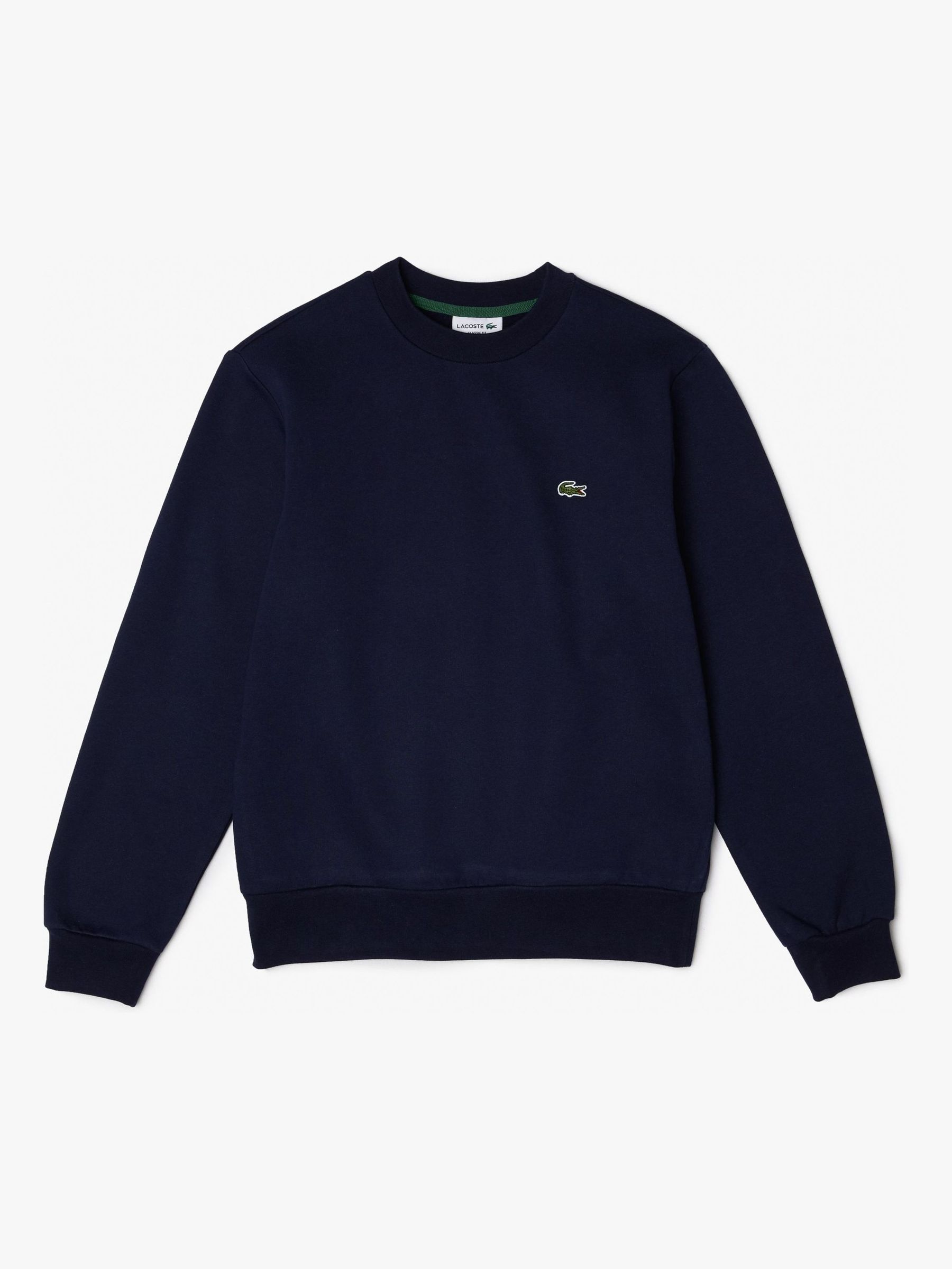 Lacoste Navy Blue Classic Fit Brushed Fleece Sweatshirt