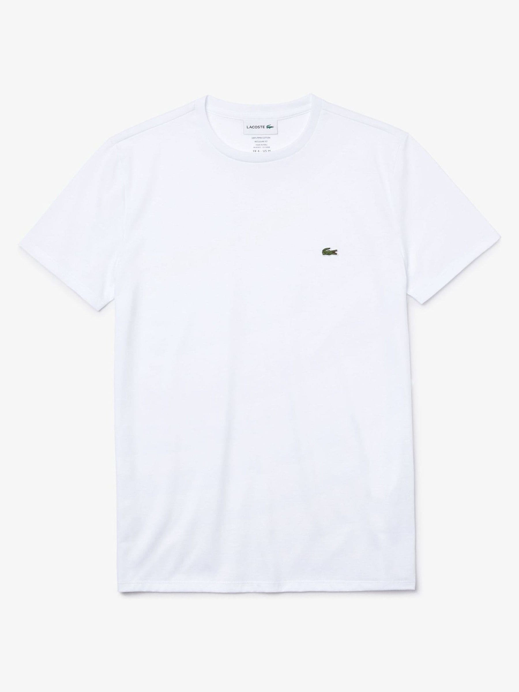 Lacoste Tričko Cotton's Krátky Rukávom A Výstrih Pod Krk