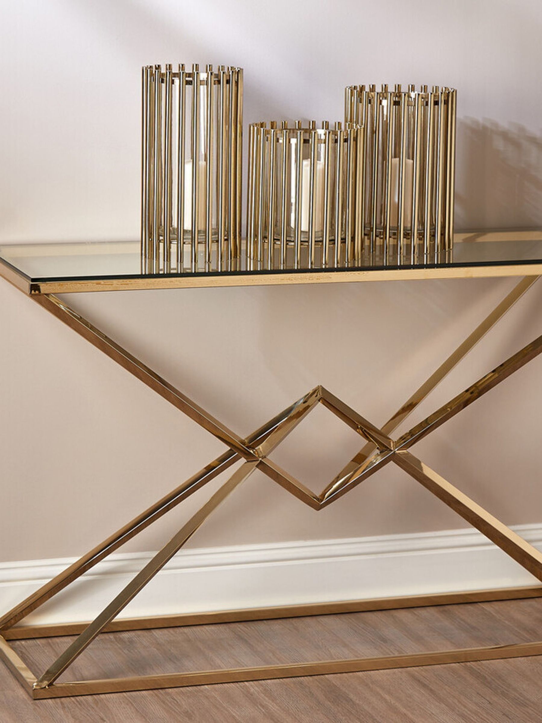 Fifty Five South Martina - Portacandela In Acciaio E Vetro