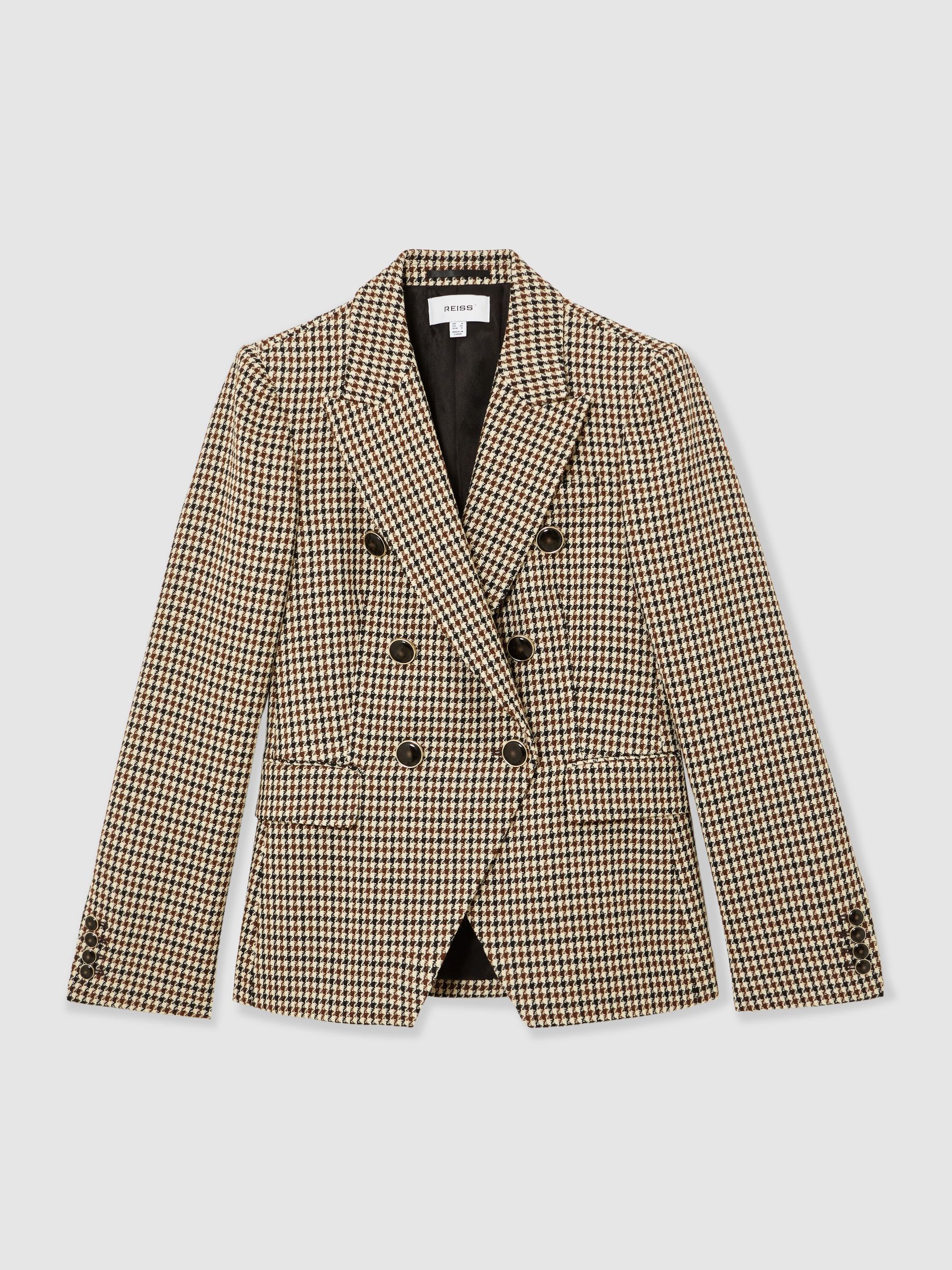 Reiss - Blazer - Carreaux - Laine Mélangée