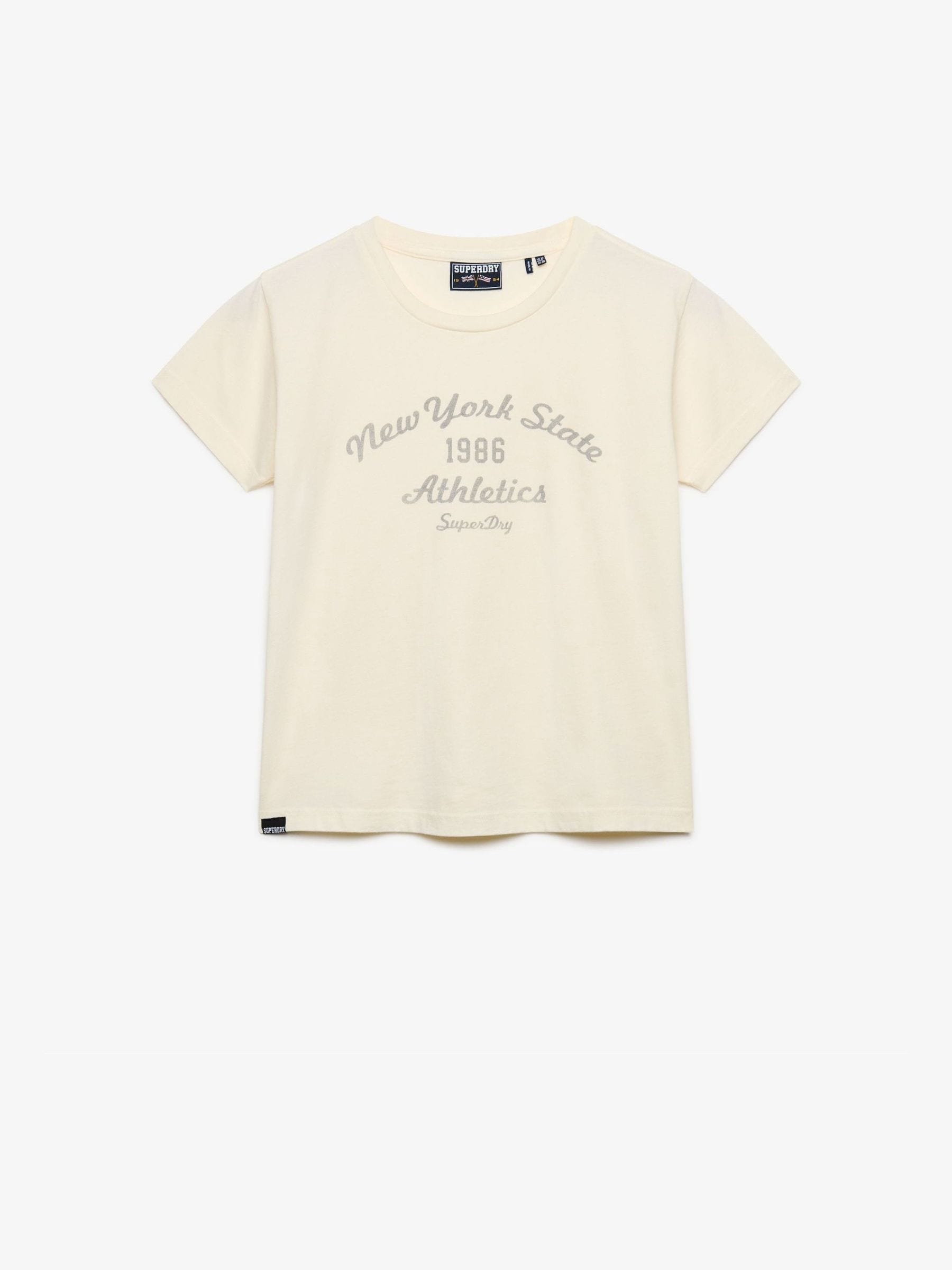 Superdry Damen Weiß T-Shirt Athletic Essentials Graphic - Bild 2