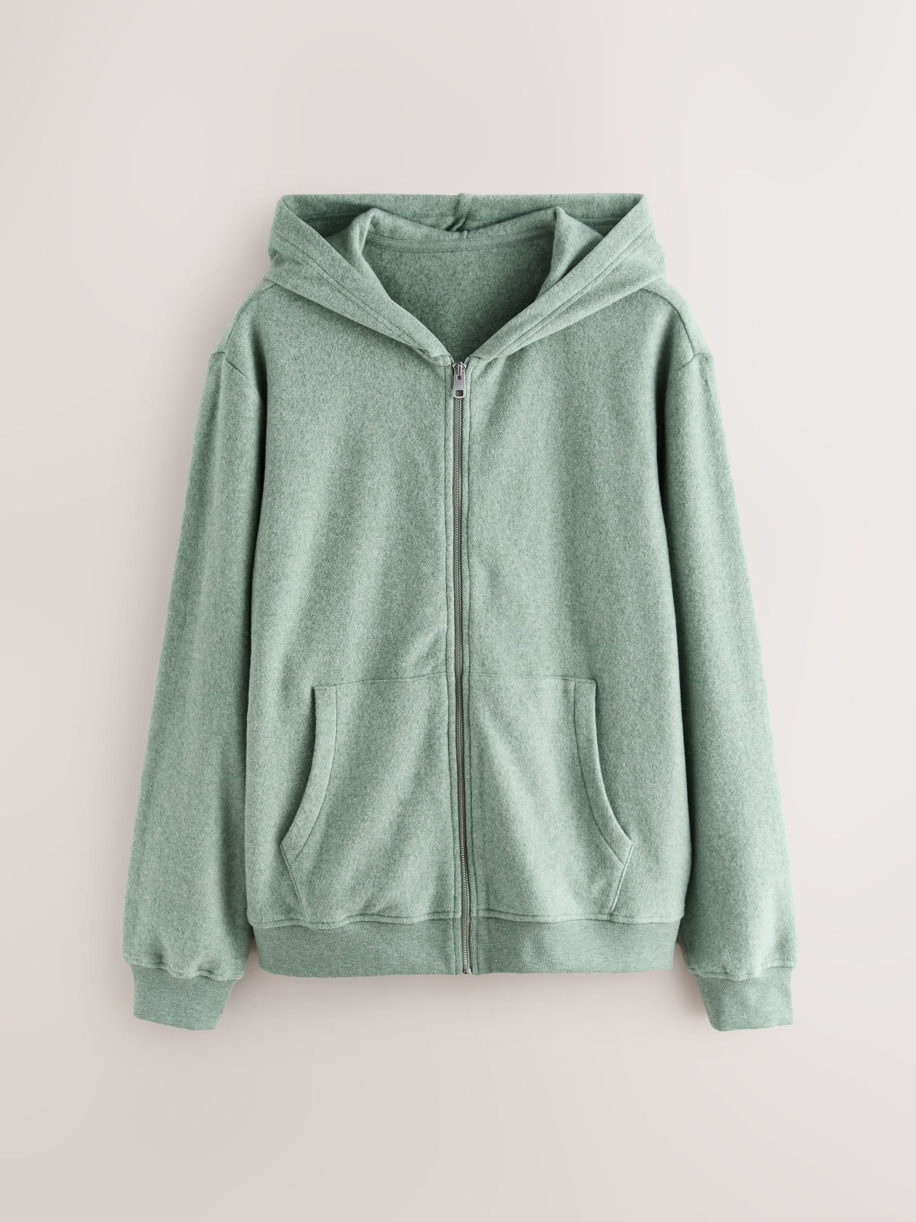 Next Polarowa Bluza Z Kapturem Zapinana Na Zamek