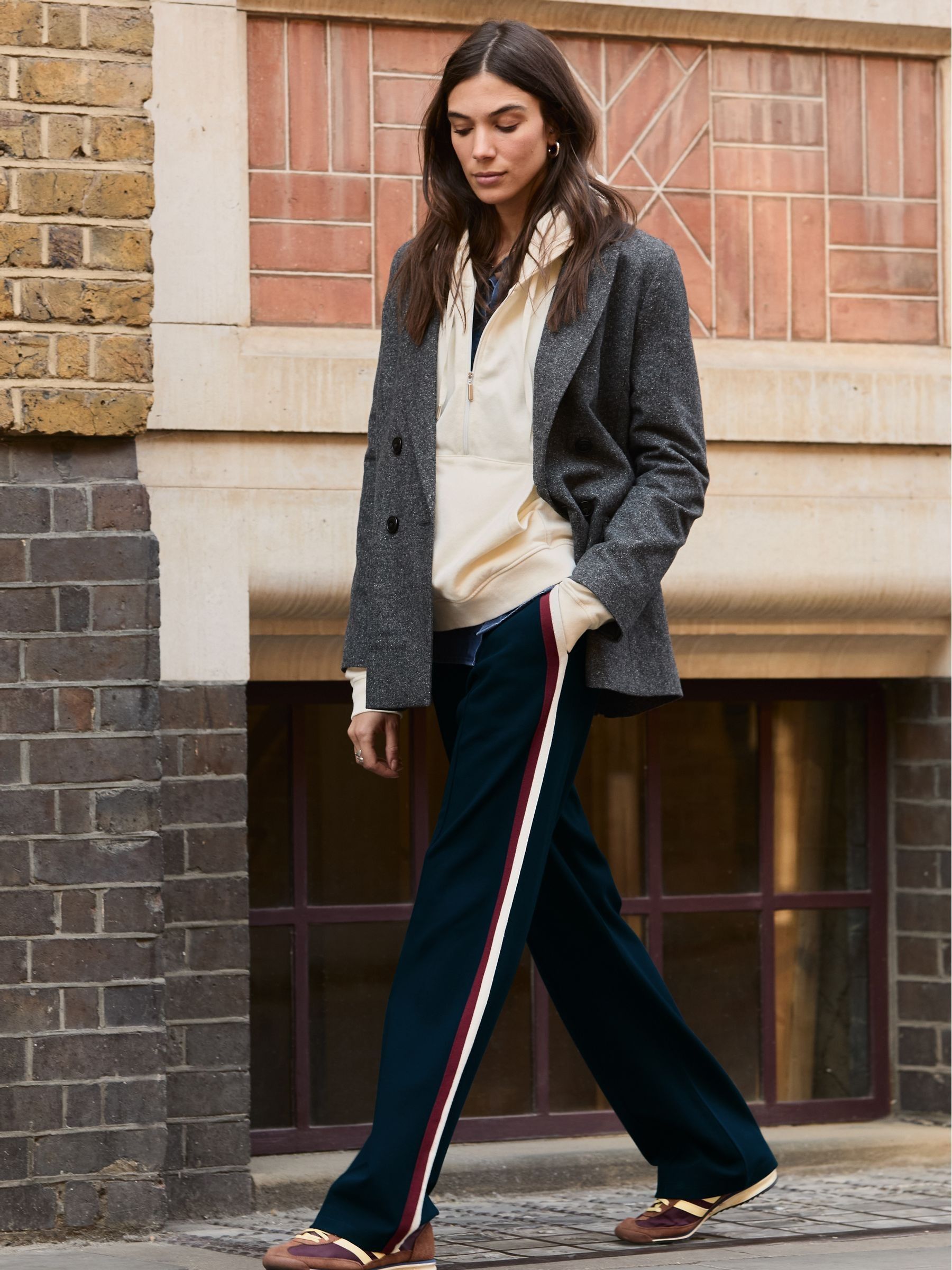 Baukjen Blue Kerry Side Stripe Trousers