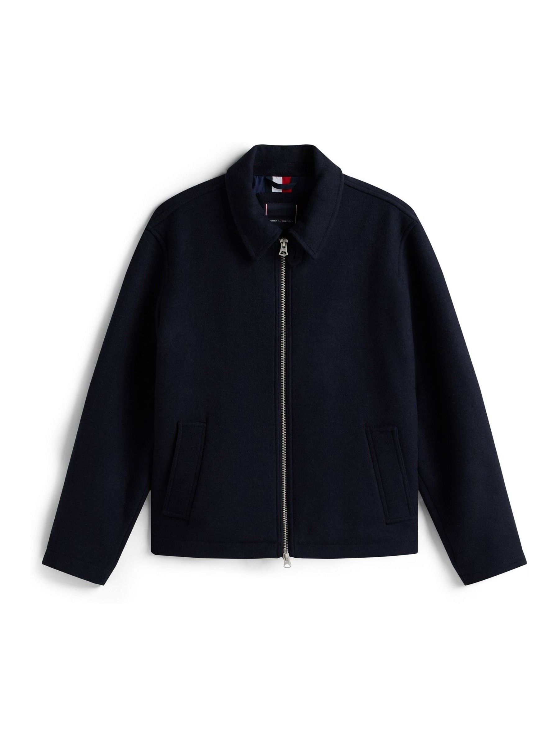 Tommy Hilfiger Herren Marineblau – Harrington-Jacke Aus Wolle In - Bild 3