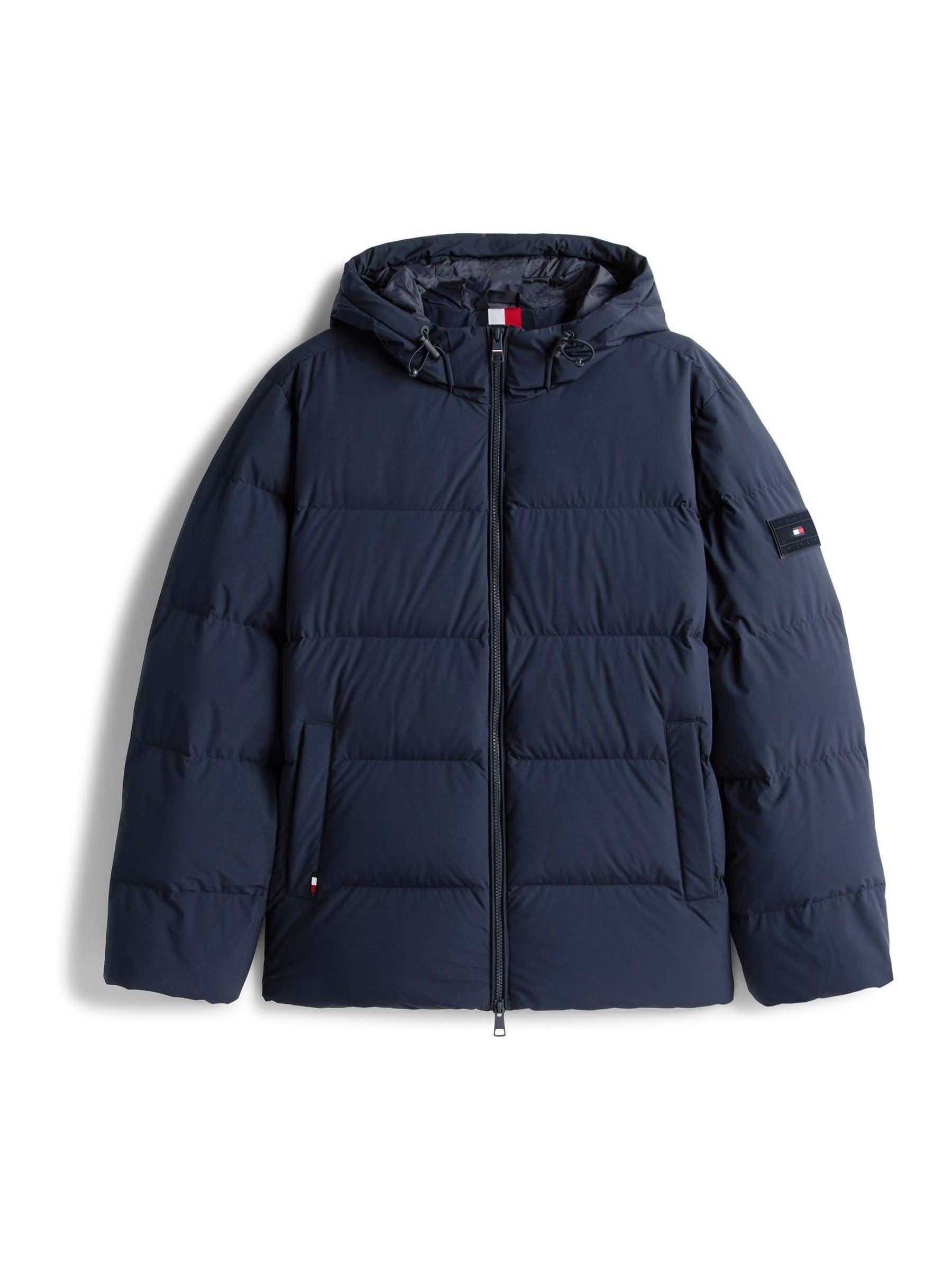 Tommy Hilfiger Blue Water Repellent Down Hooded Puffer Jacket