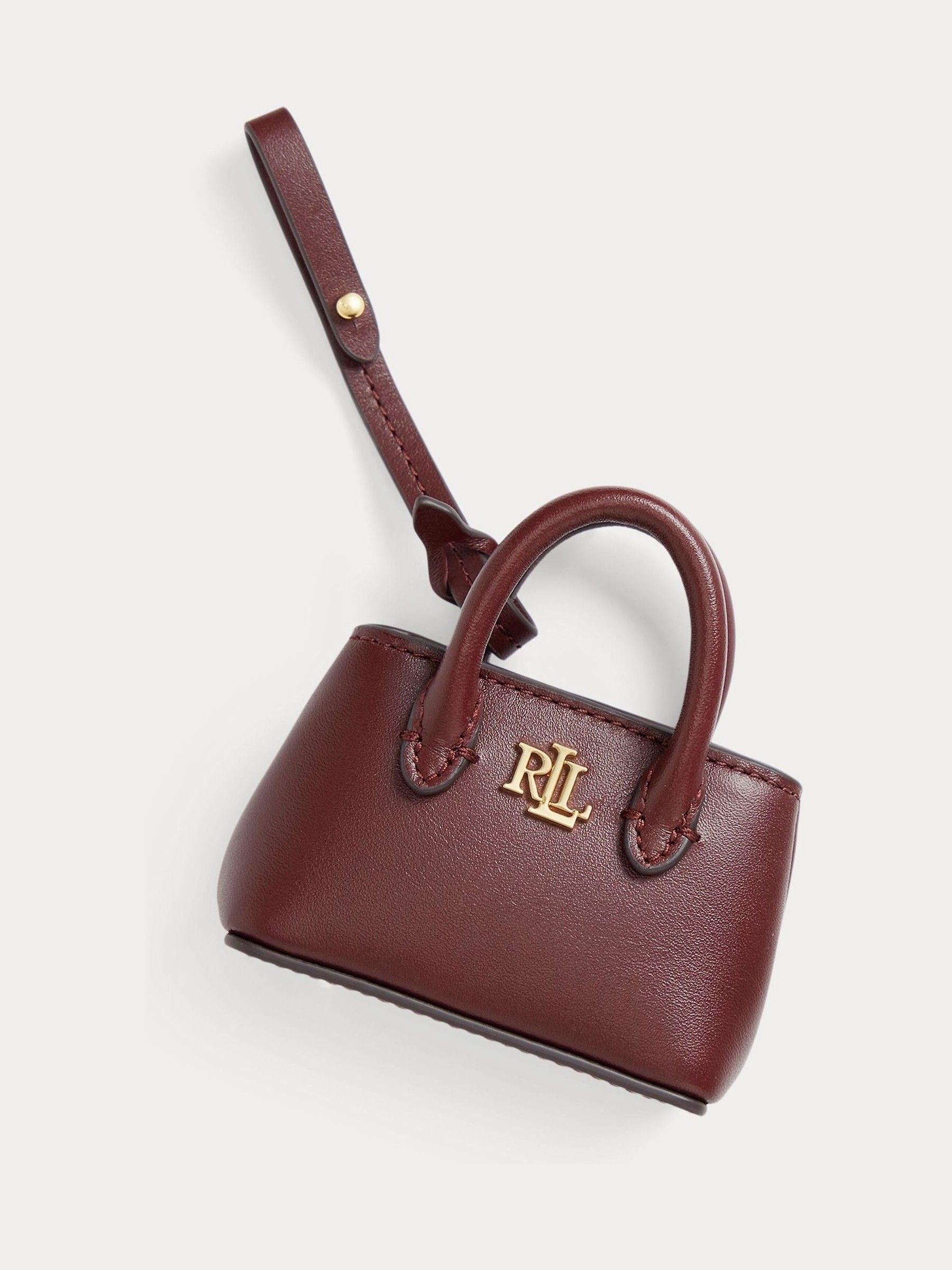 Lauren Ralph Lauren Red Marcy Mini Bag Keychain