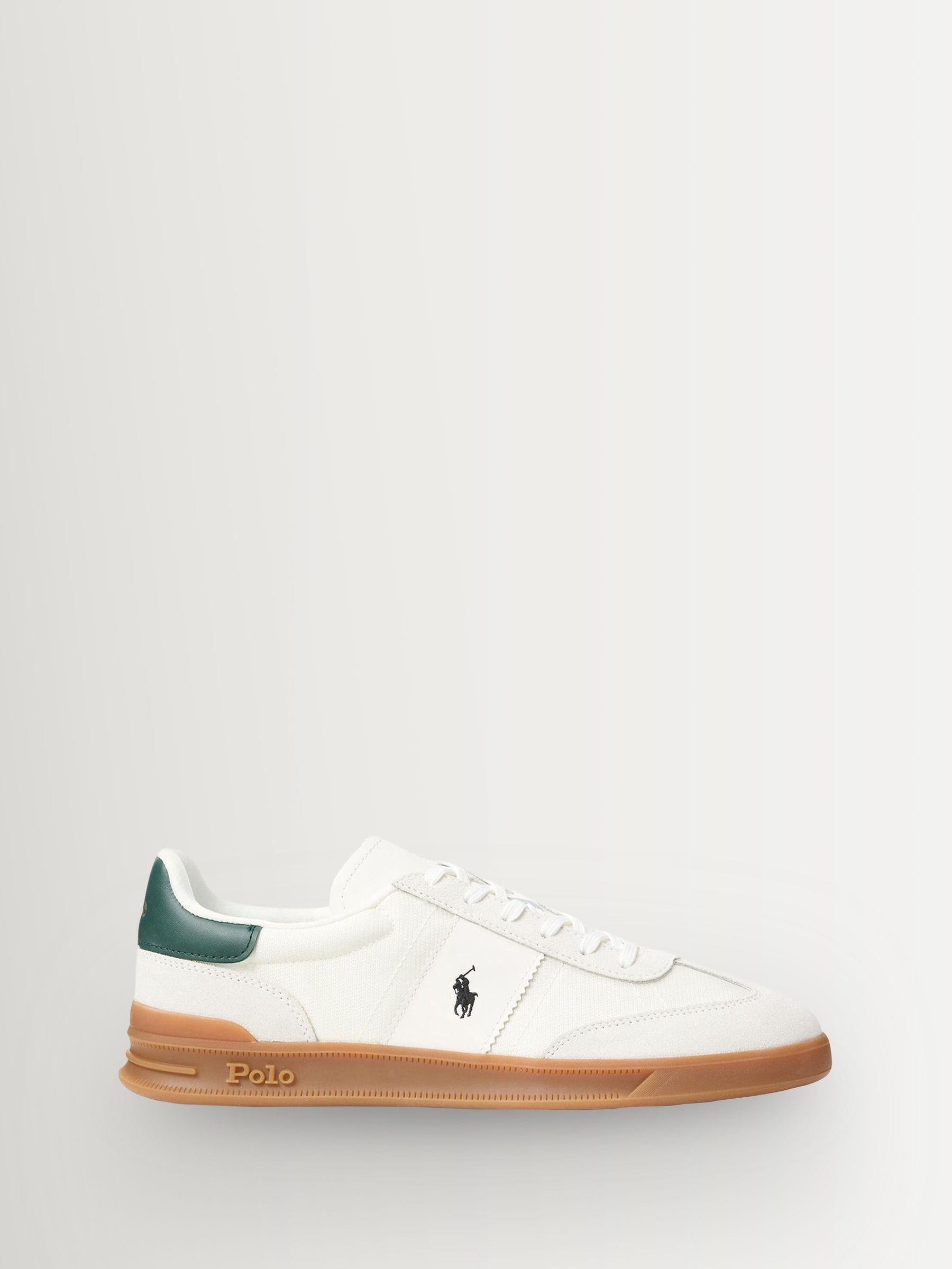 Polo Ralph Lauren Bianco/College Green Aera Gum Trainers
