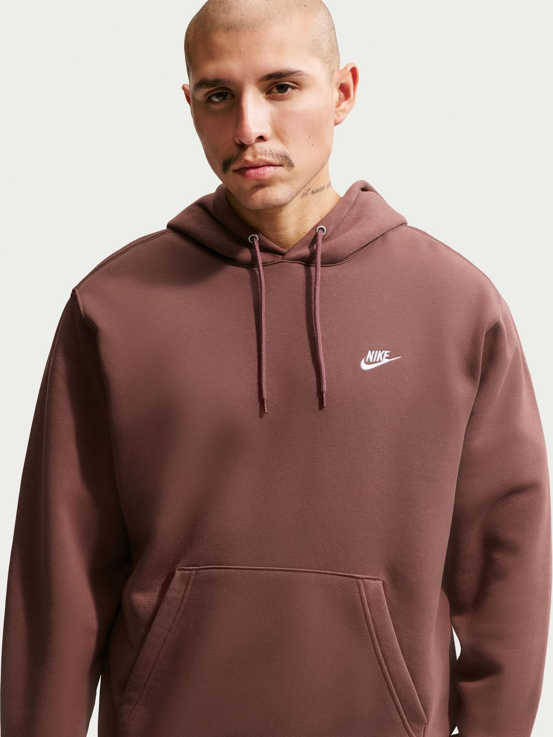 Nike Tattoo Brown Club Pull Over Hoodie
