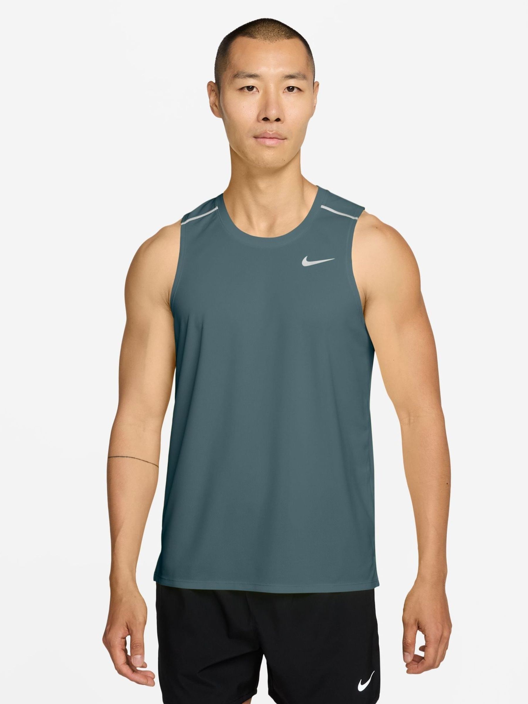 Nike Mineral Slate Miler Dri-Fit Running Vest