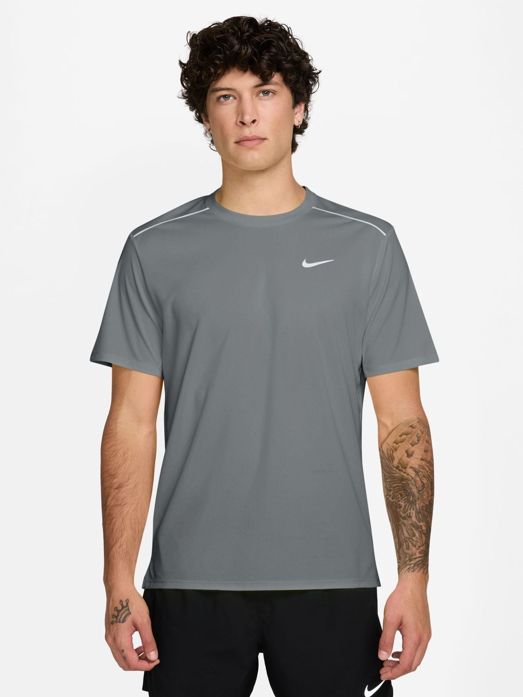 Nike - Miler - T-Shirt Da Running Uv Dri-Fit