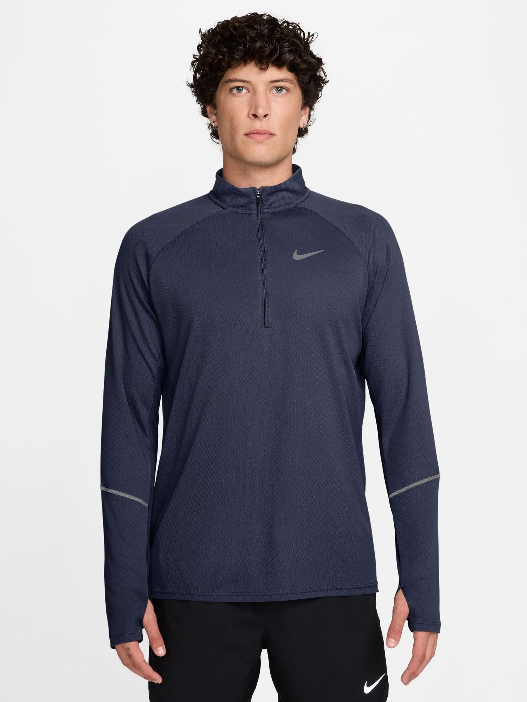 Nike - Miler - Top Da Running Dri-Fit Con Zip Corta