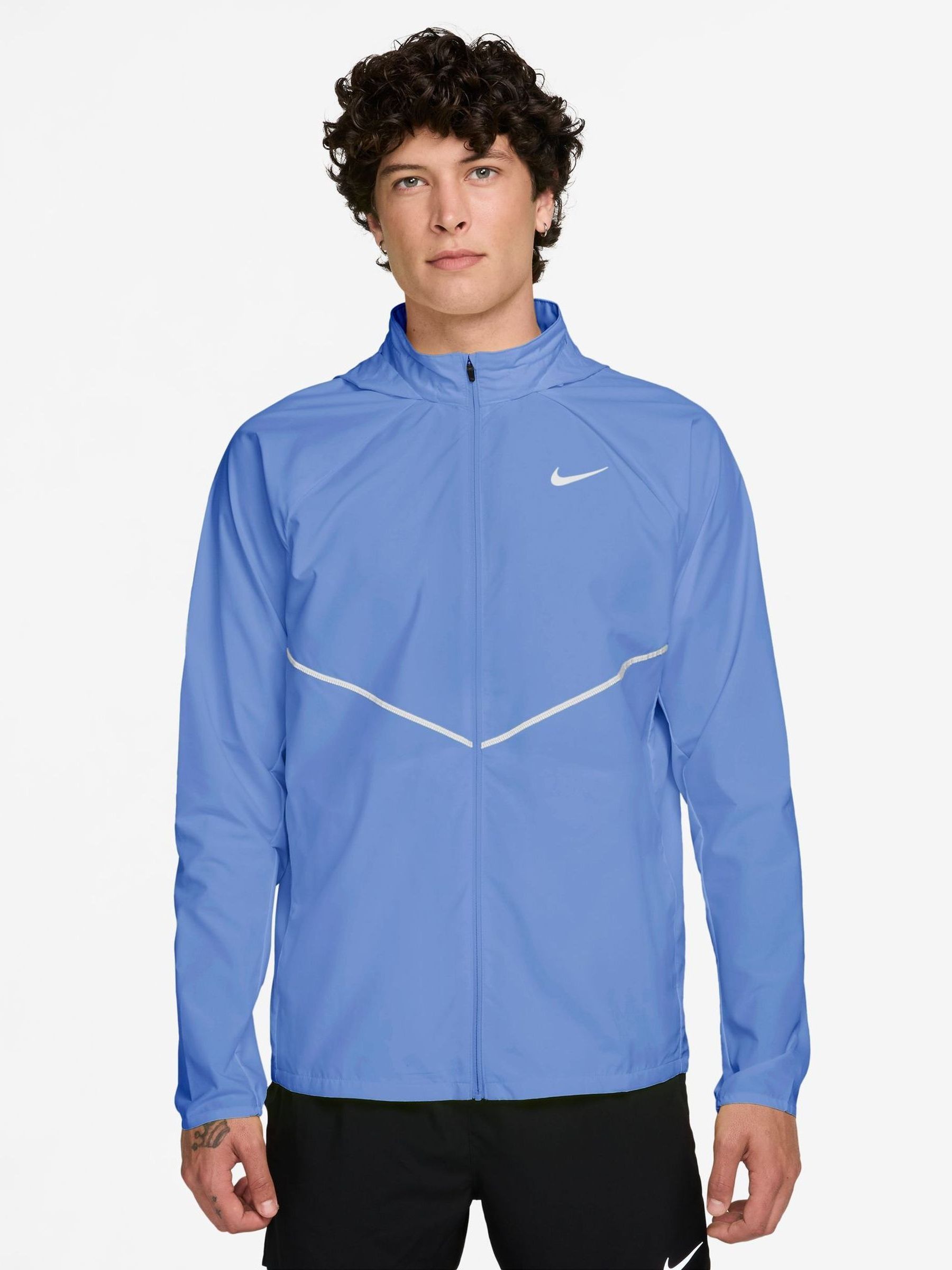 Nike Royal Pulse Blue Miler Uv Repel Running Jacket