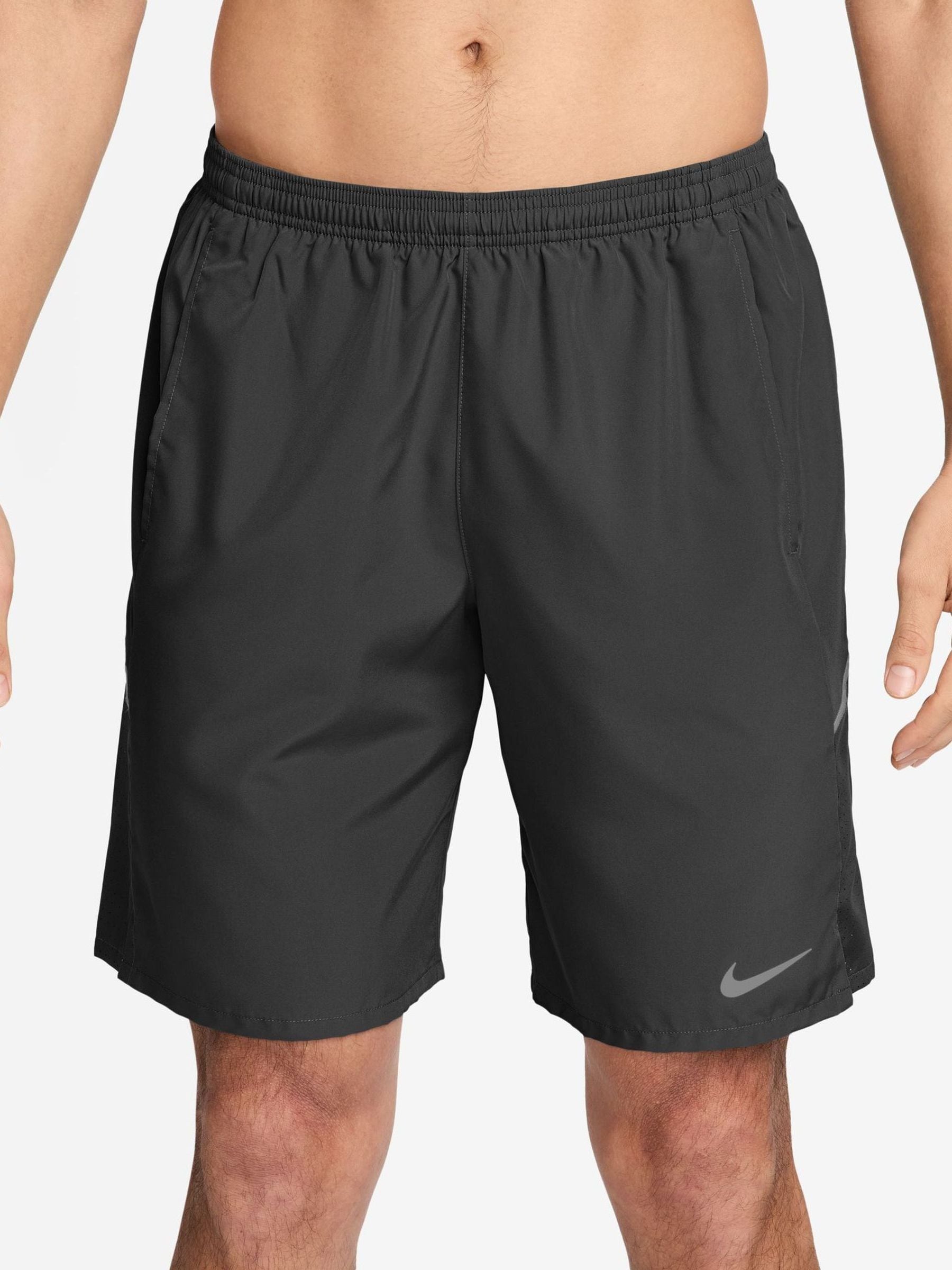 Nike Uomo Nero - Miler - Shorts Da Running Dri-Fit Da 9 Pollici Senza Fodera