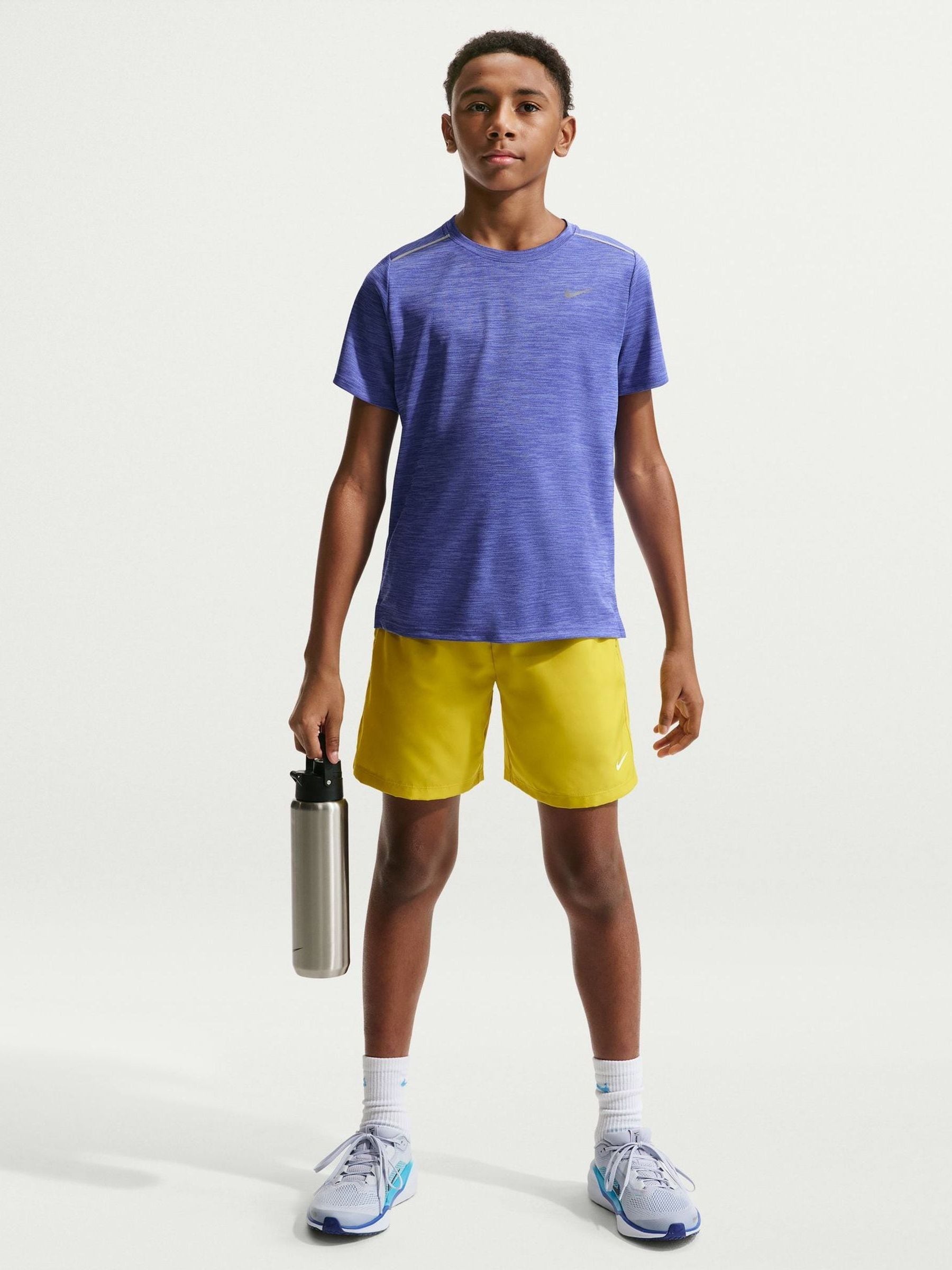 Nike Lapis Blue Miler Dri-Fit Short Sleeve T-Shirt