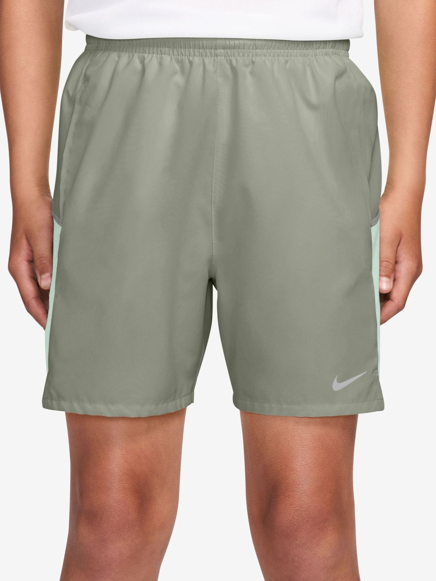 Nike Ragazzo Spruce Fog Grey Miler Dri-Fit Training Shorts