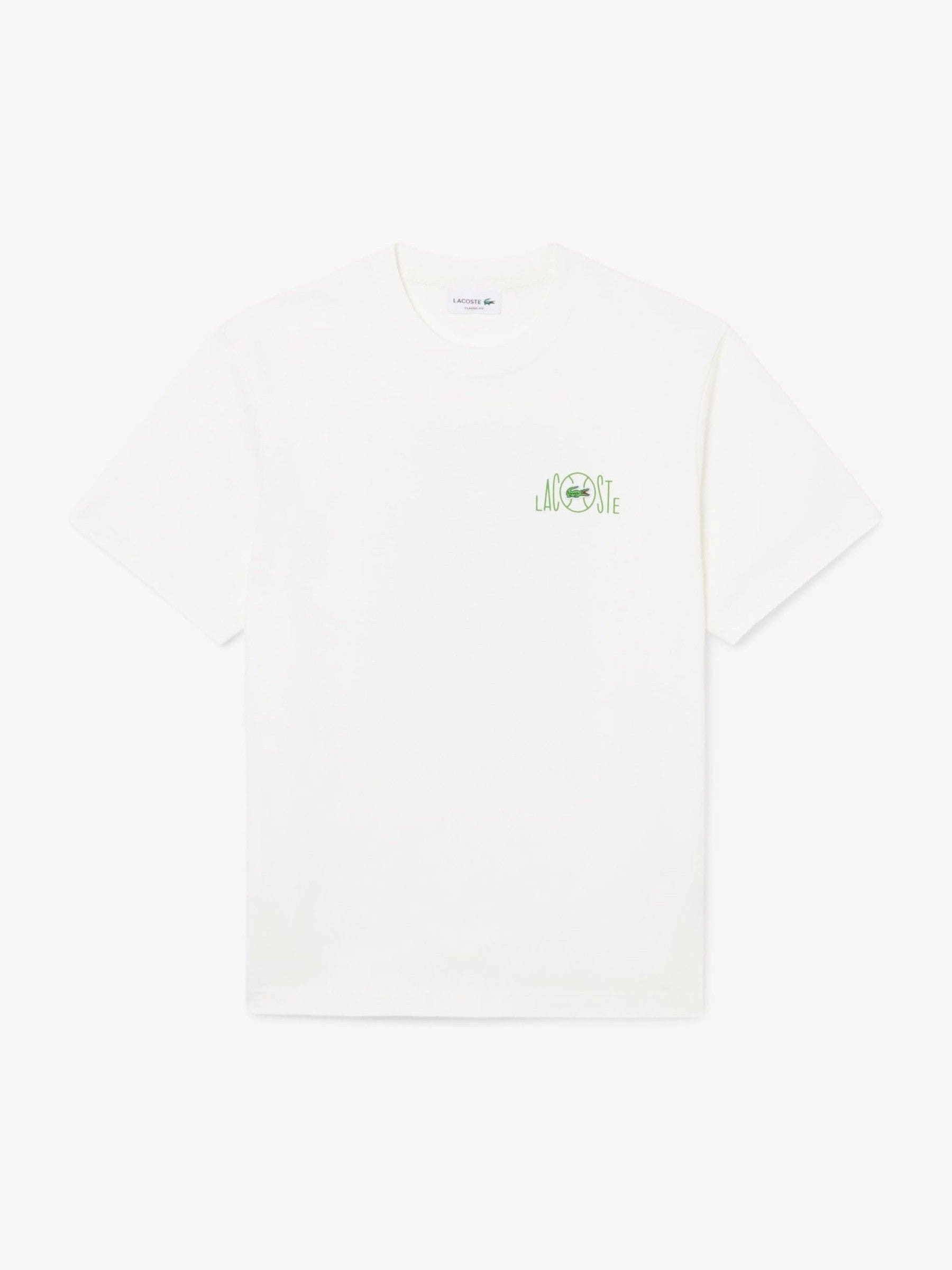 Lacoste Classic Fit T-Shirt Aus Bedruckter Baumwolle