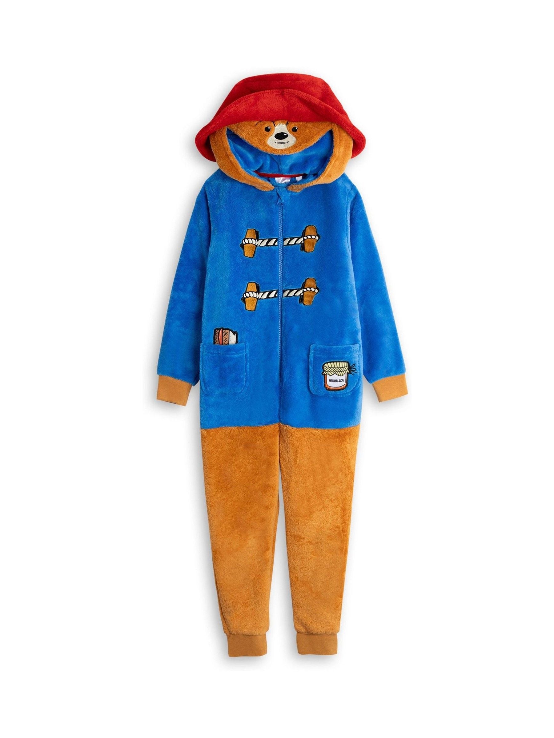 Vanilla Underground Unisex Blau Paddington Bear Fleece All In One - Image 1