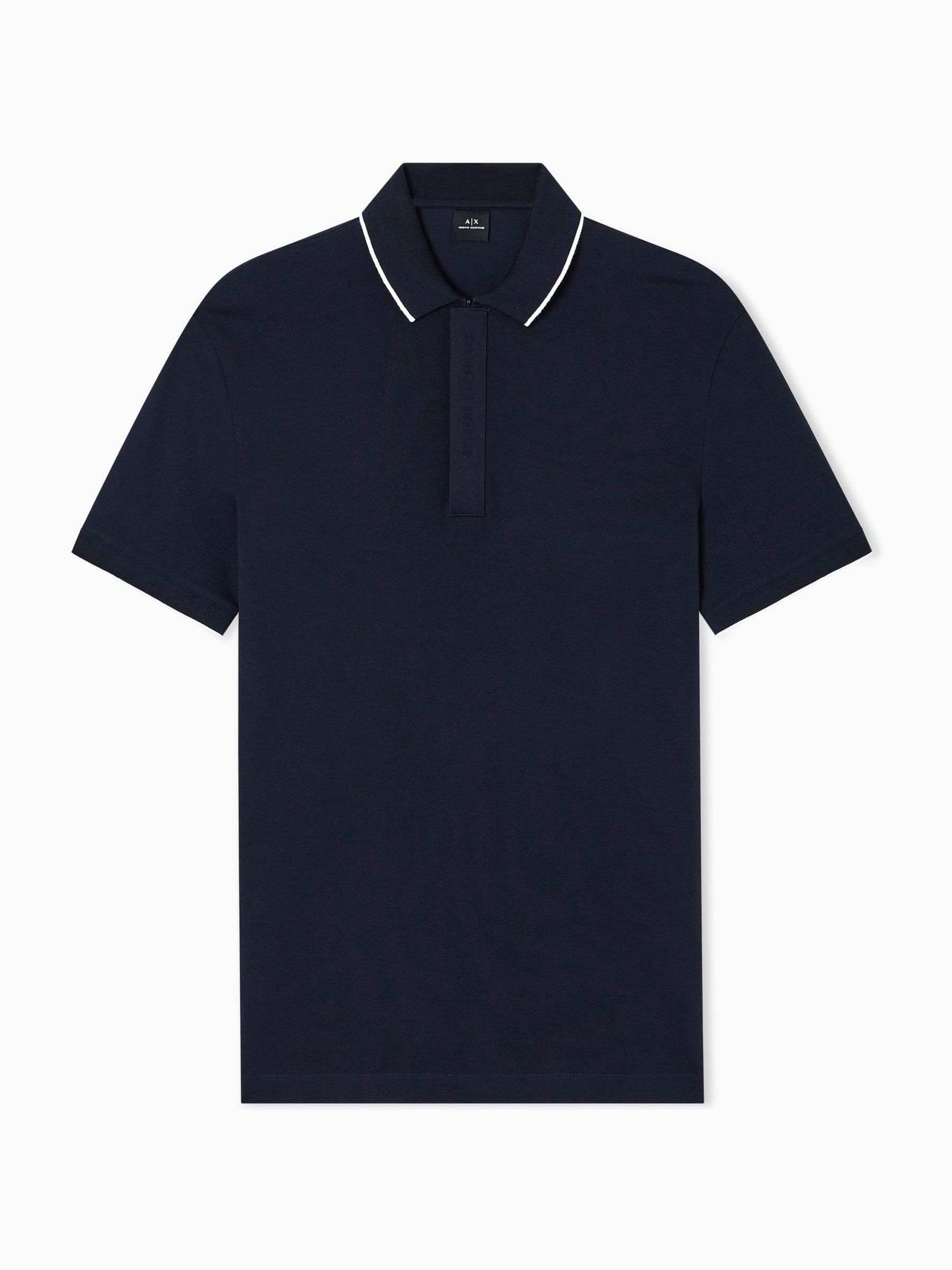 Armani Exchange Uomo Blu Vestibilità Slim - Polo Con Fettuccia Con Logo