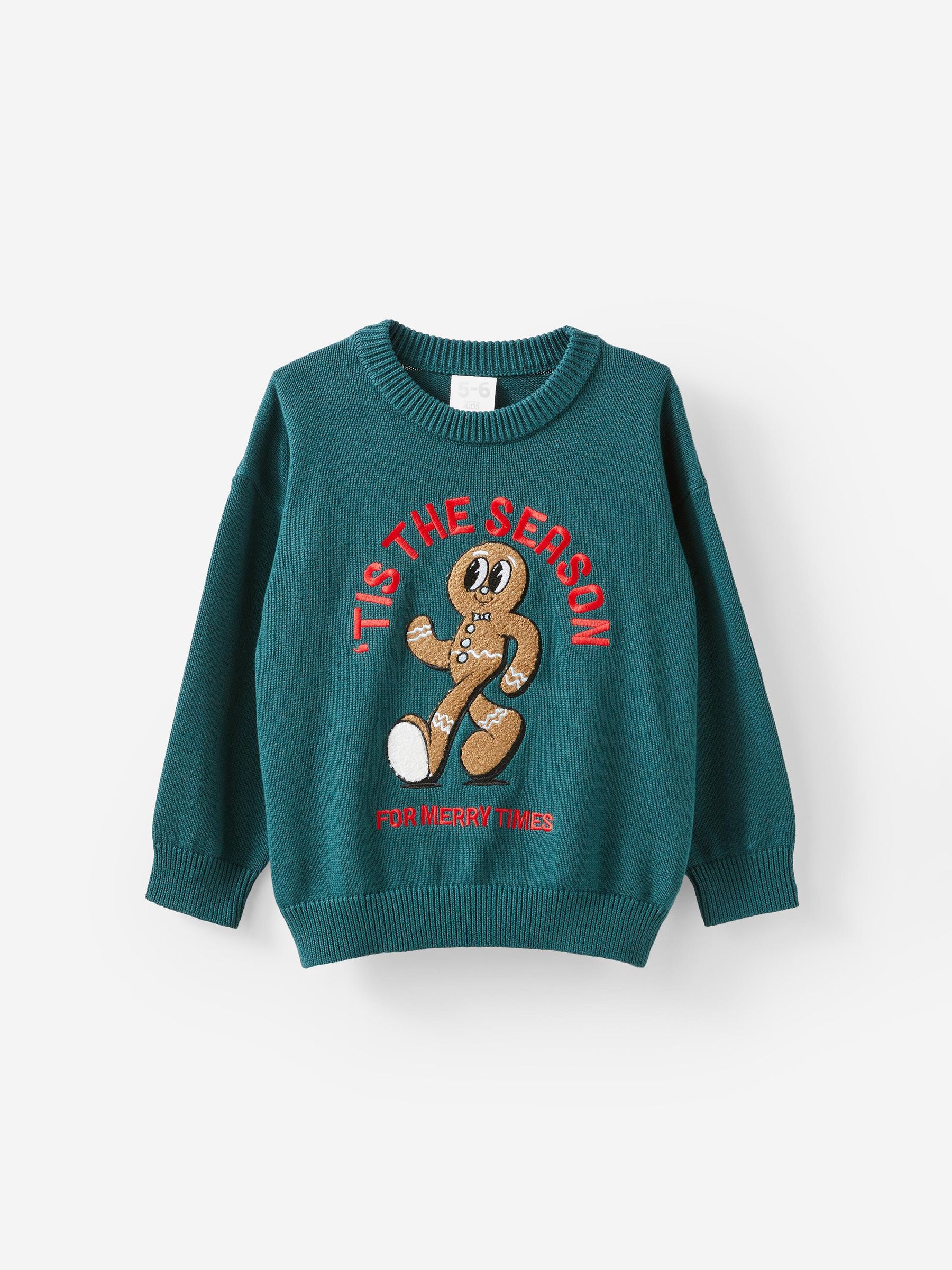 Cotton On Green Knit Crew Neck Jumper