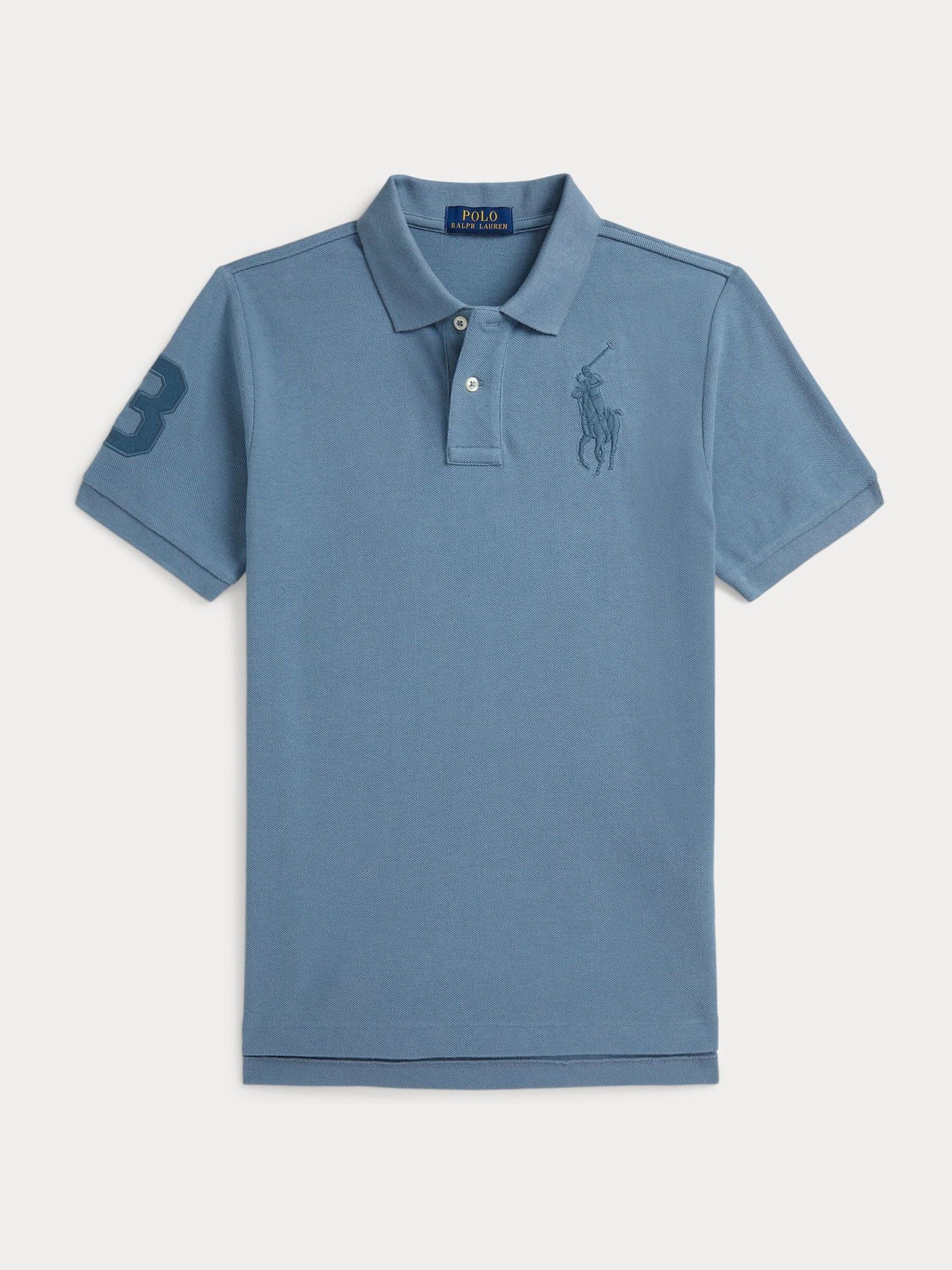 Next - Polo Ralph Lauren Chłopcy Niebieski Margiel Tonal Big Pony Player Polo Shirt