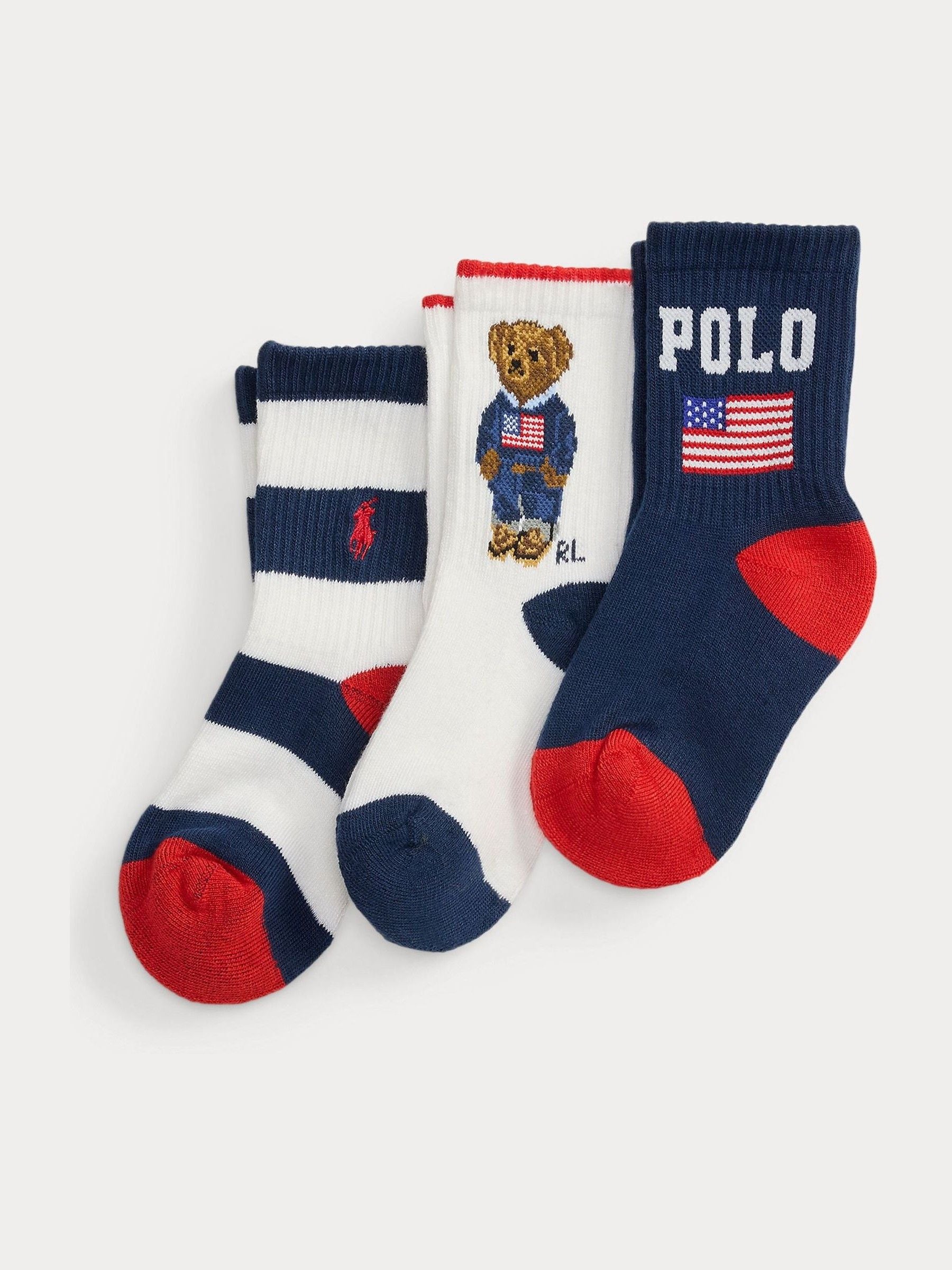 Polo Ralph Lauren Blue Socks 3 Pack