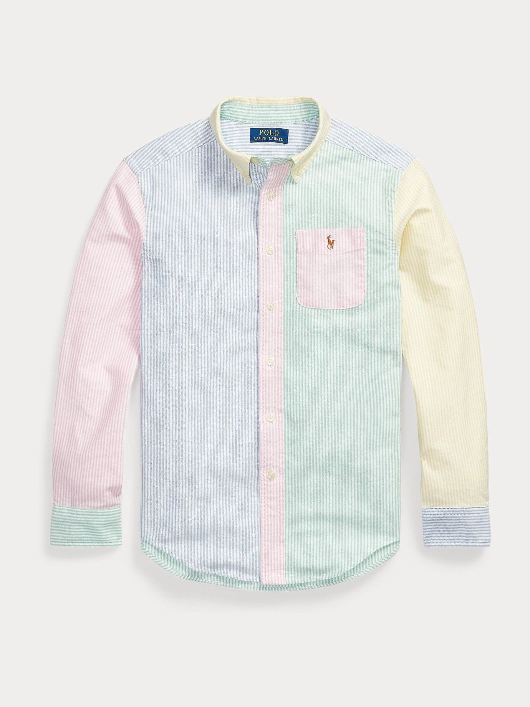 Next - Polo Ralph Lauren Chłopcy Niebieski Stripe Multi Classic Oxford Fun Shirt