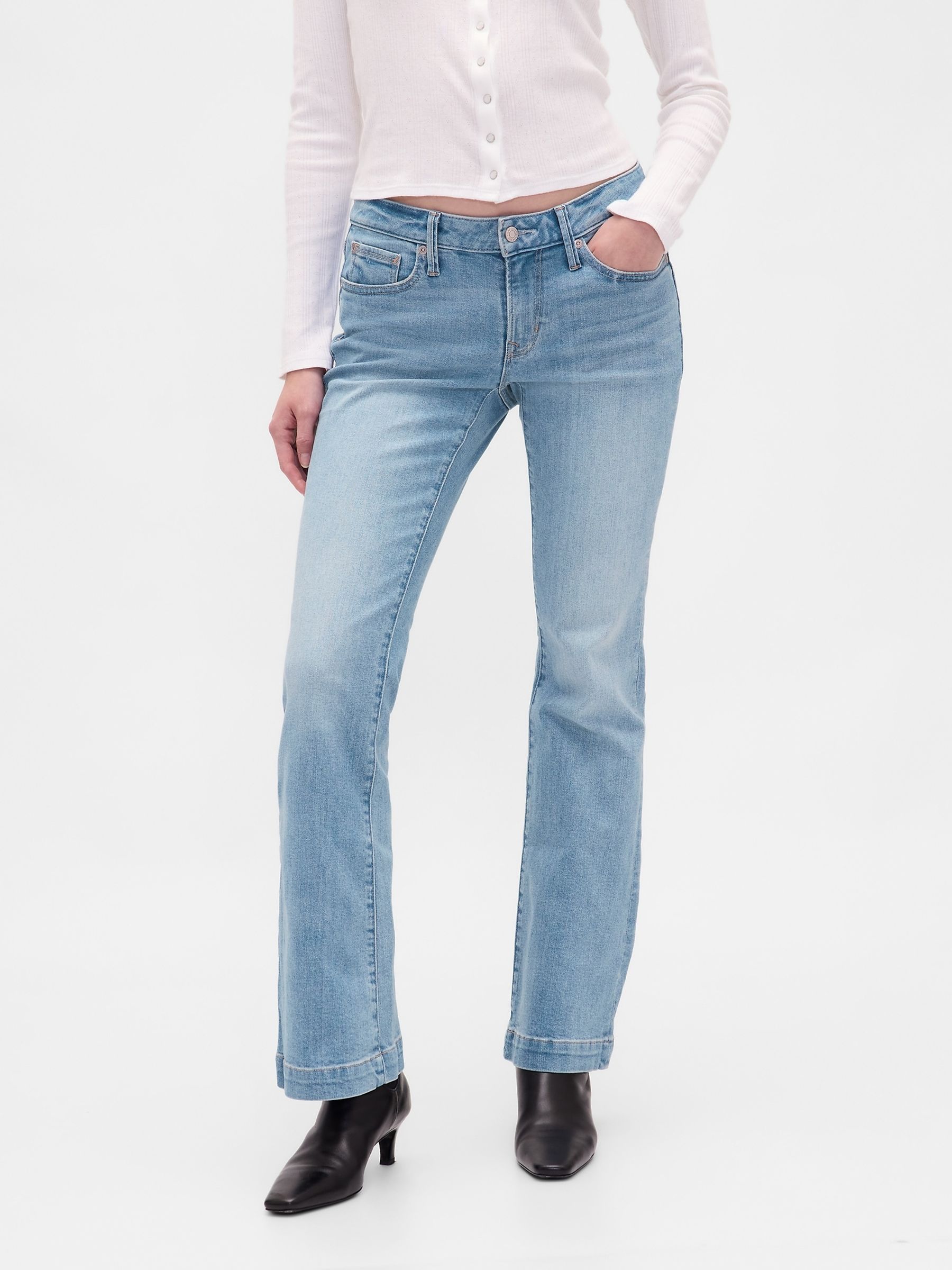Gap Blue Low Rise Long and Lean Jeans