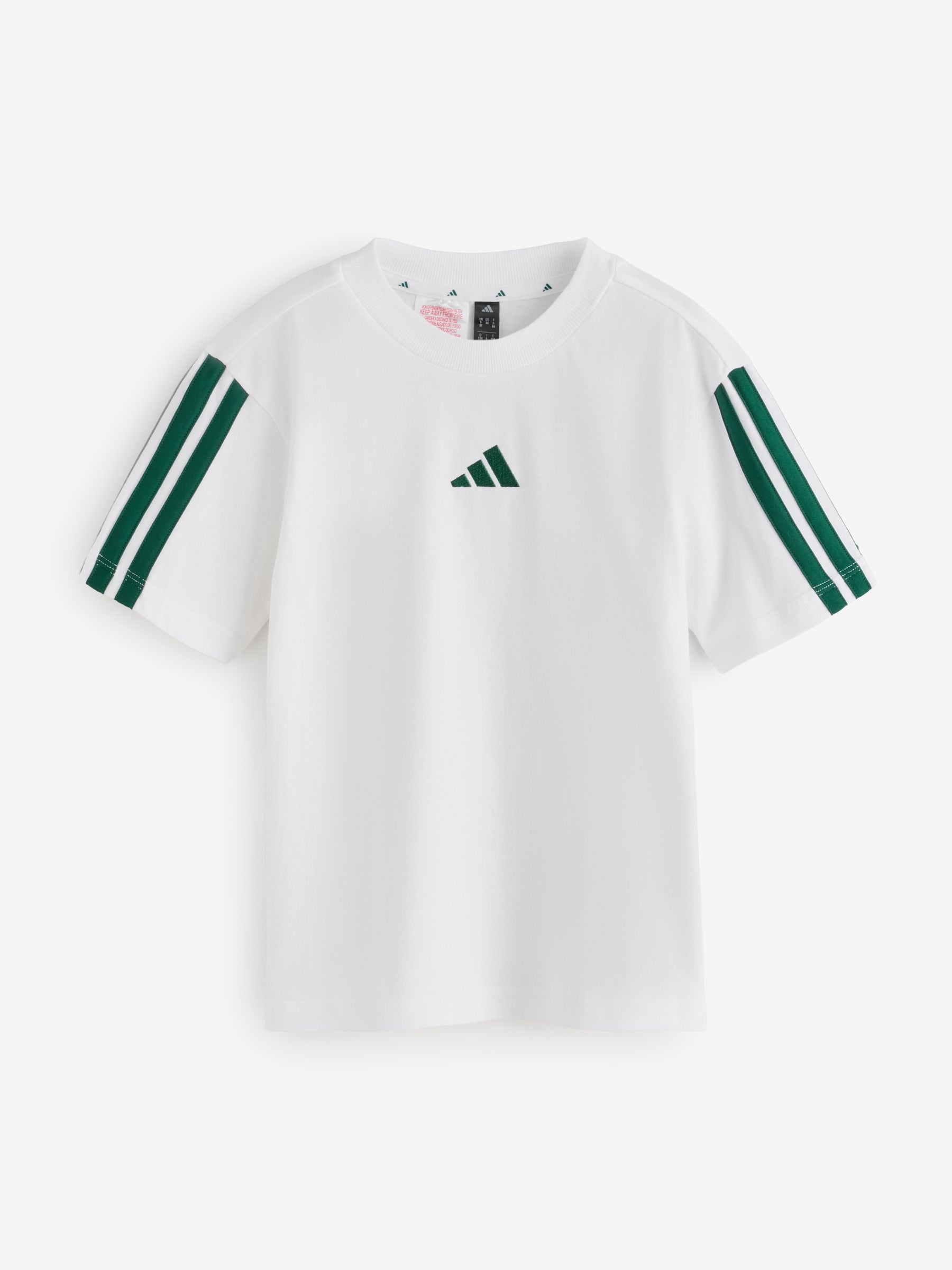 Adidas Unisex Bambino Blanc T-Shirt Bambino Essentials - Immagine 2