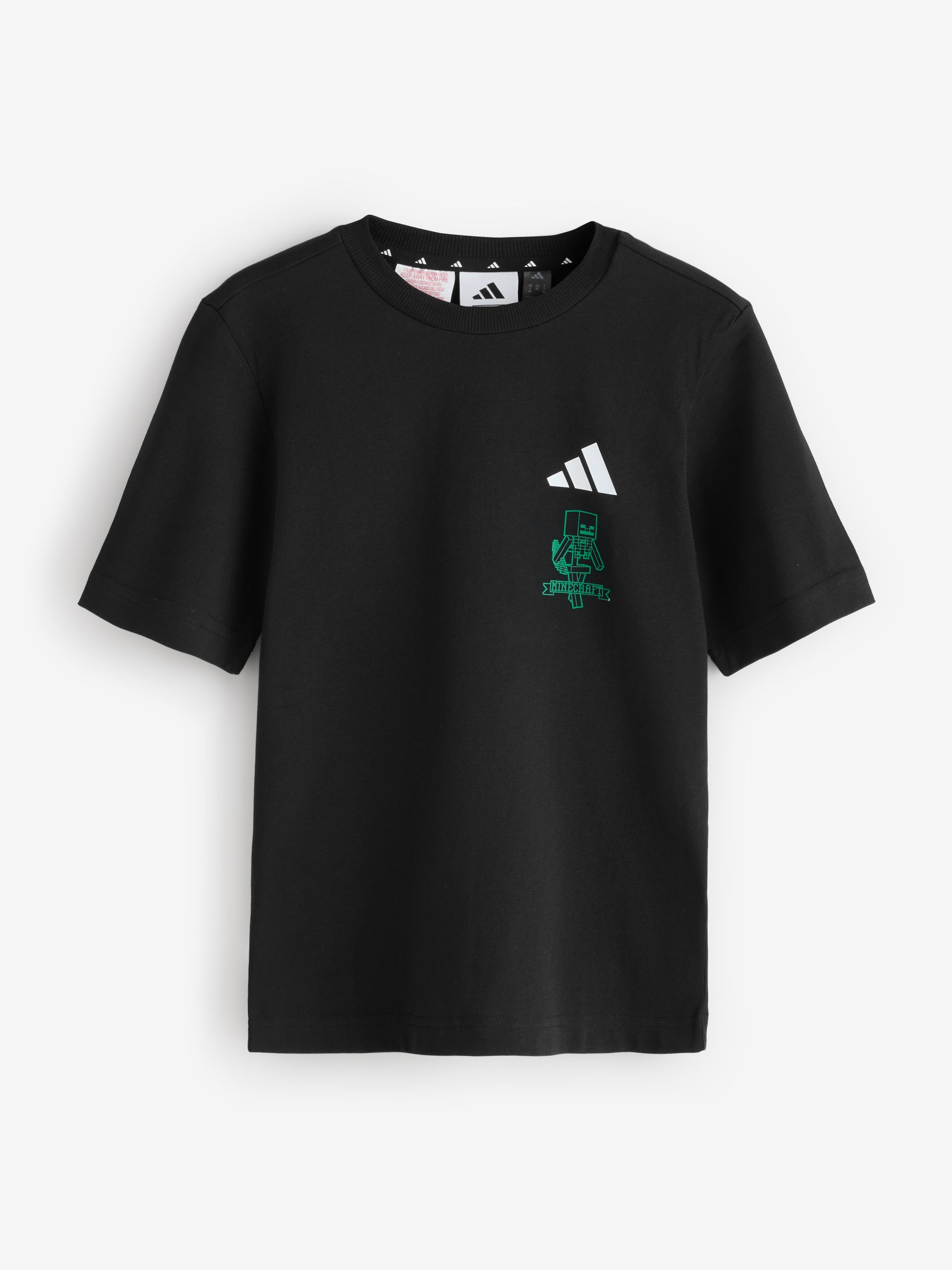 Adidas Ragazzo Nero Minecraft T-Shirt - Immagine 1