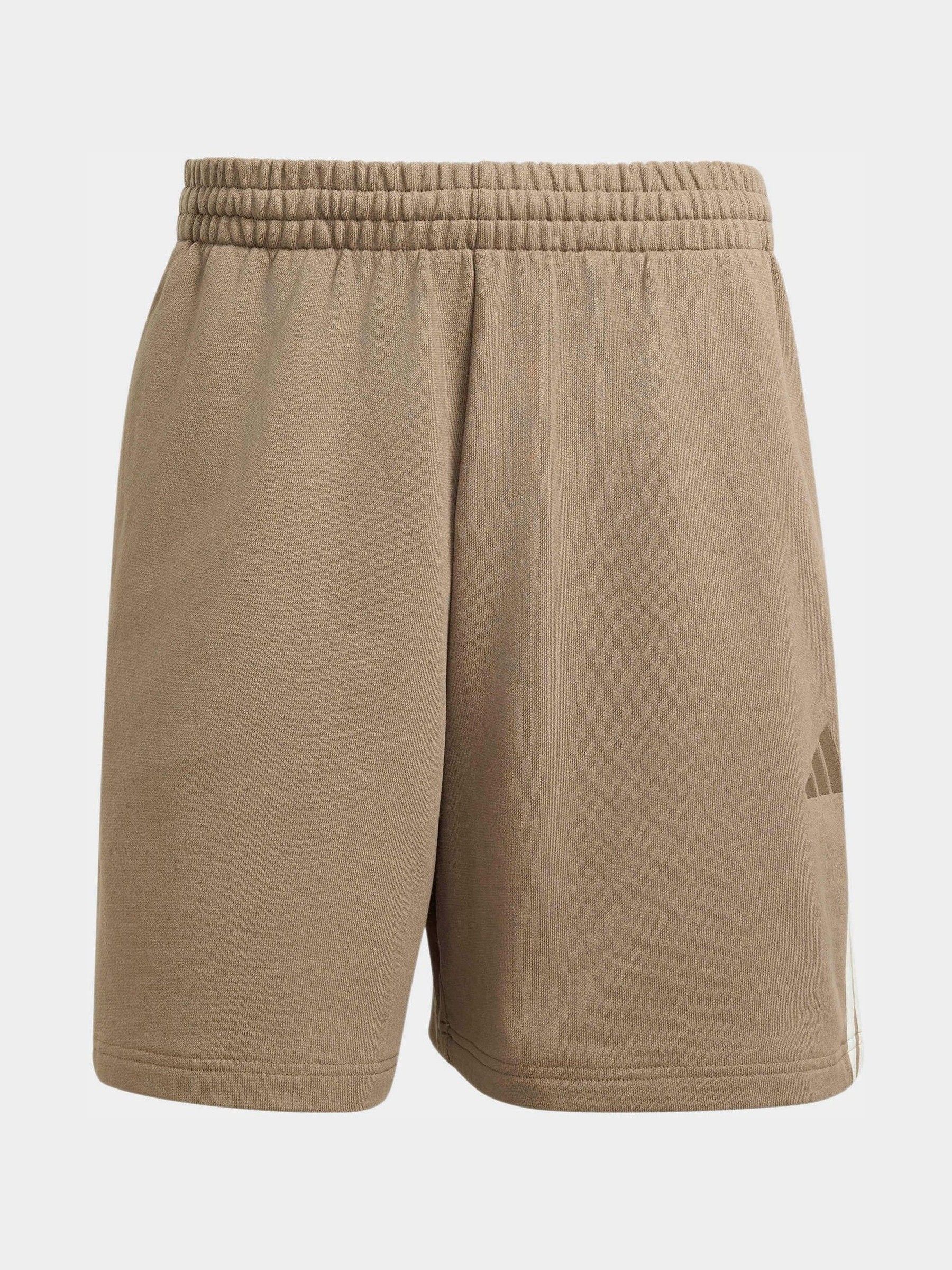 Adidas Uomo Beige Short 3-Stripes - Immagine 2
