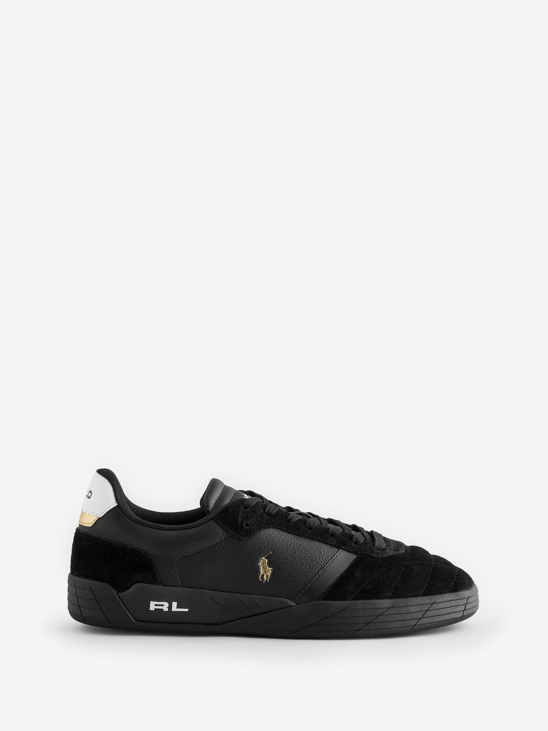 Polo Ralph Lauren Black Broome Trainers