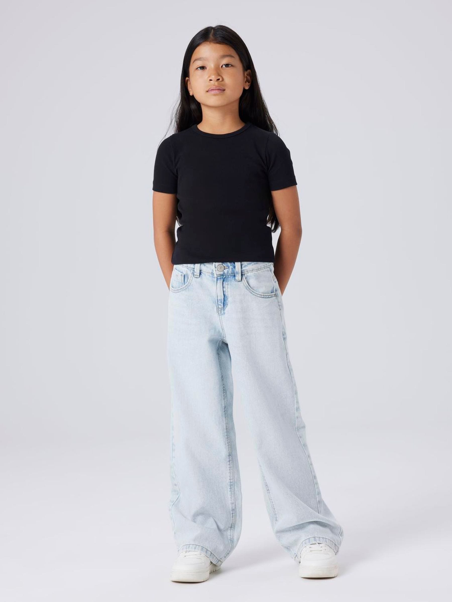 Name It - Jeans - Wide Leg - Light Blue - Size 80-164