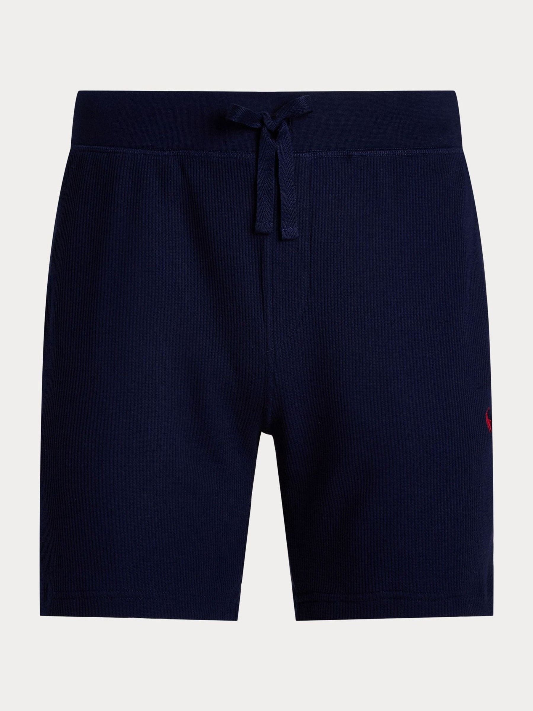 Polo Ralph Lauren Uomo Blu E Slim Waffle-Knit Shorts