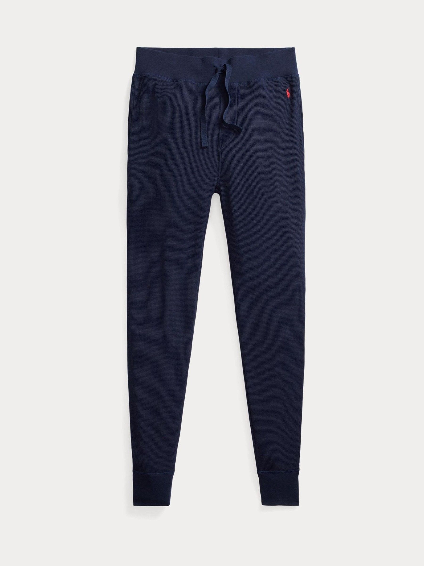 Polo Ralph Lauren Blue Waffle-Knit Joggers