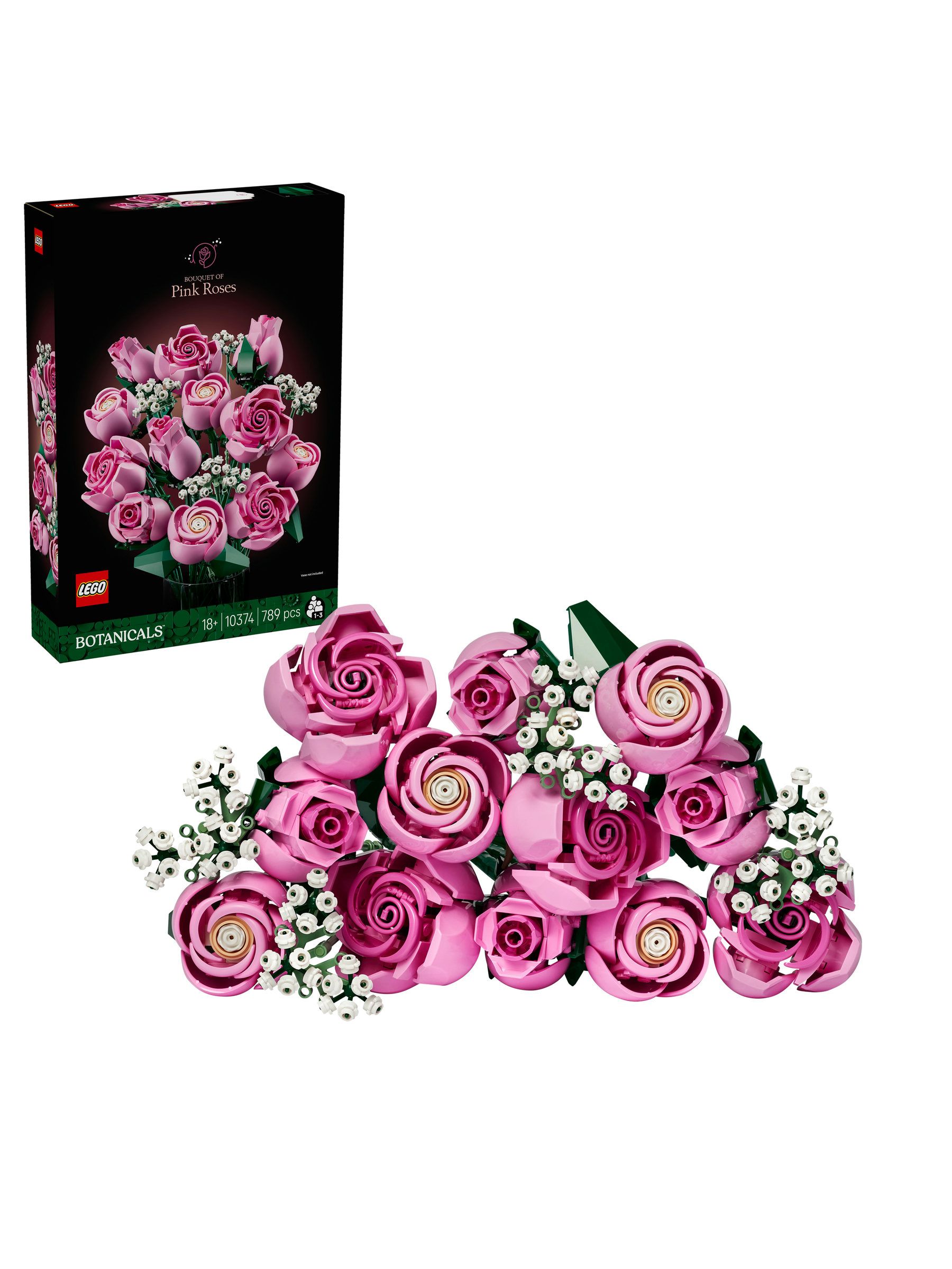 LEGO LEGO Botanicals Bouquet of Pink Roses Faux Flower Set 10374