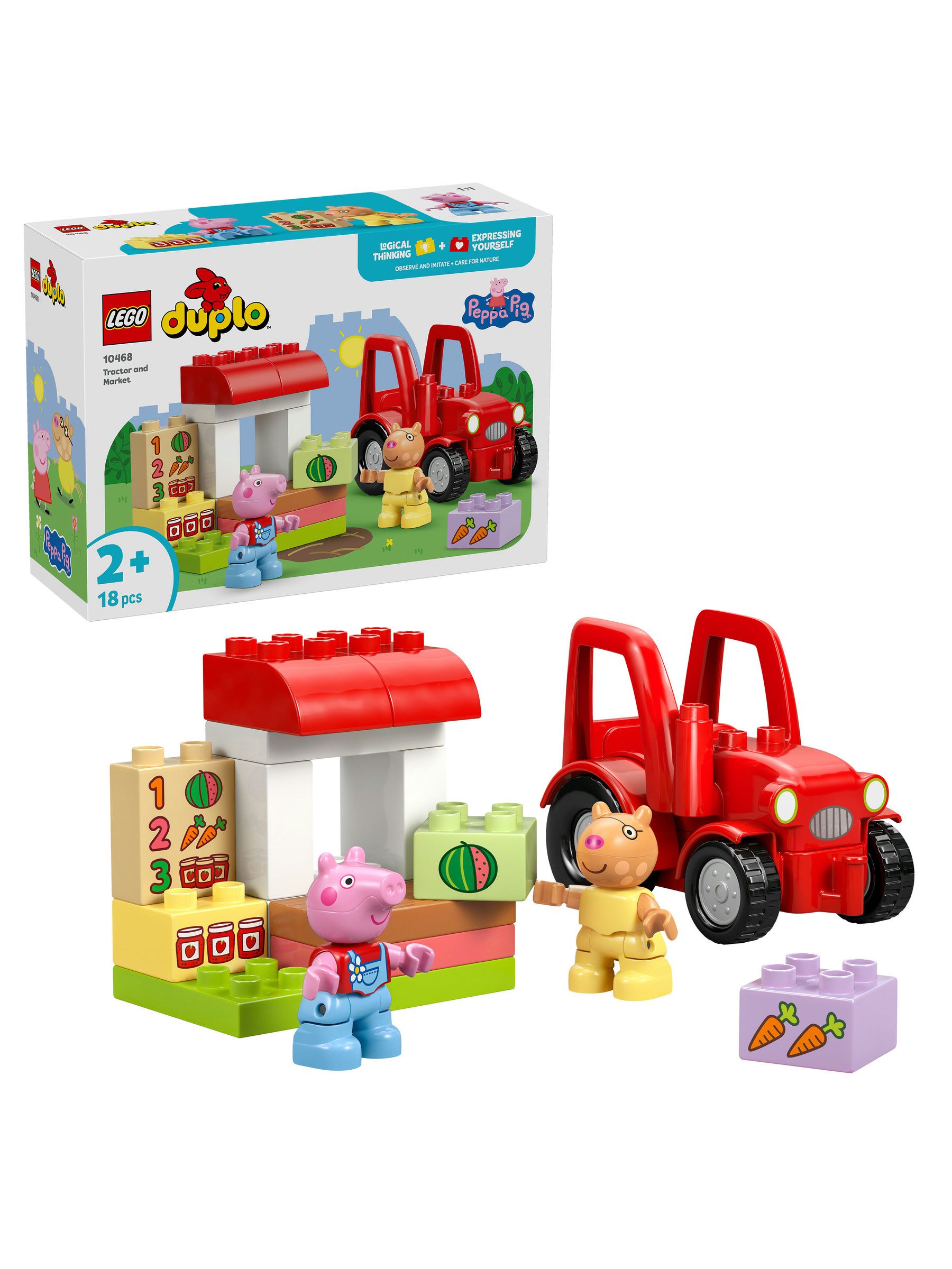 Lego Unisex Duplo Trattore E Mercato Di Peppa Pig - Giocattolo Per Bambini - Immagine 1