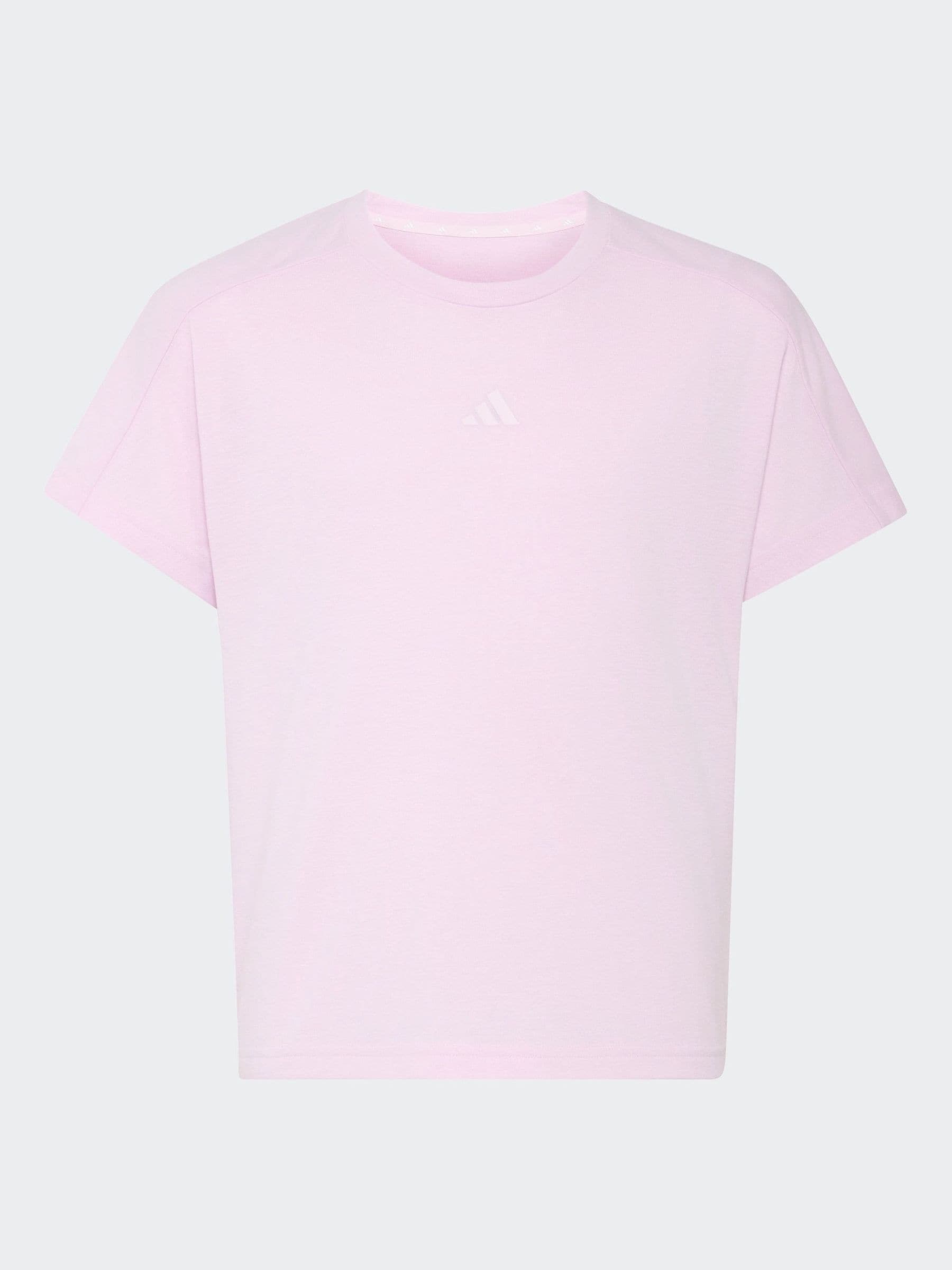 Adidas Ragazza Rosa T-Shirt Logo Essentials - Immagine 1