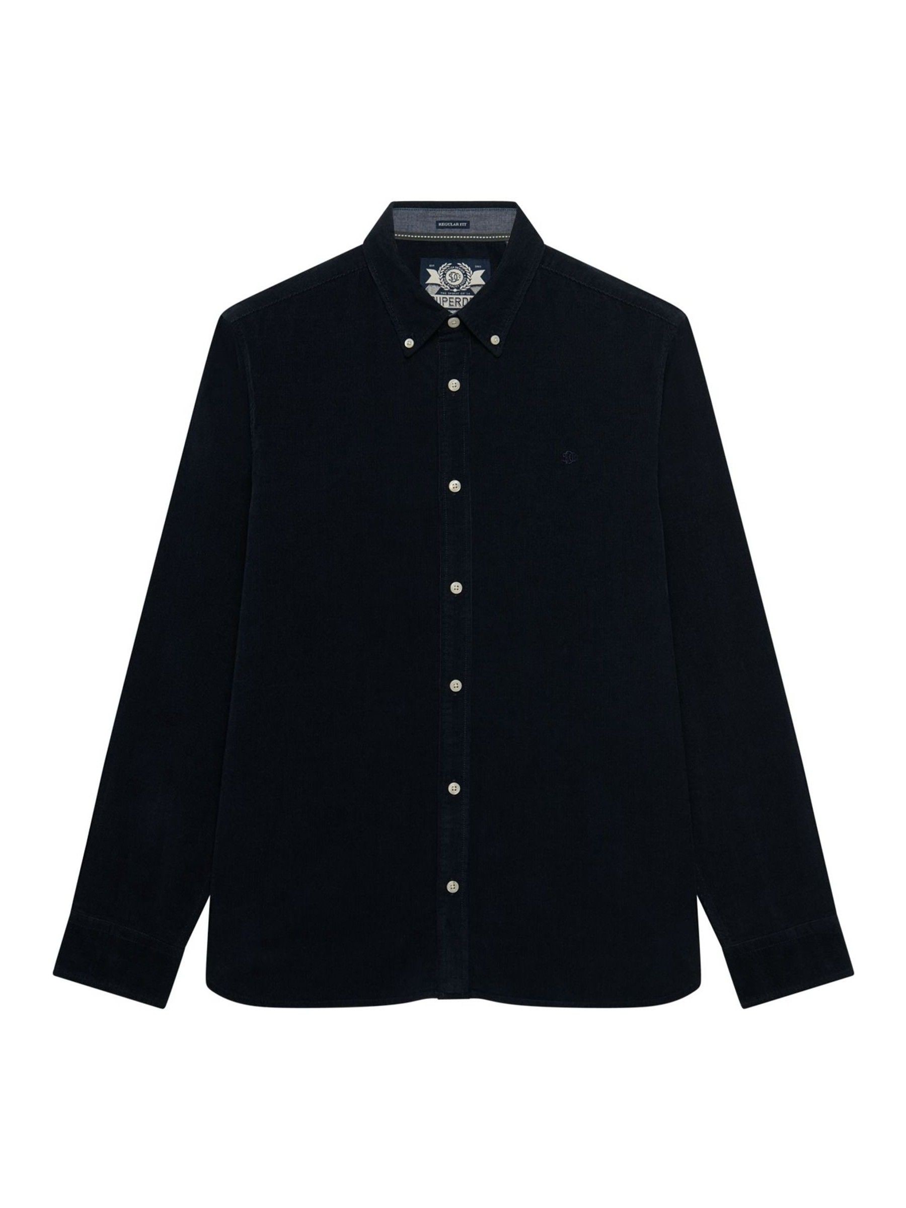 Superdry Uomo Blu E Classic Needle Cord Shirt - Immagine 1