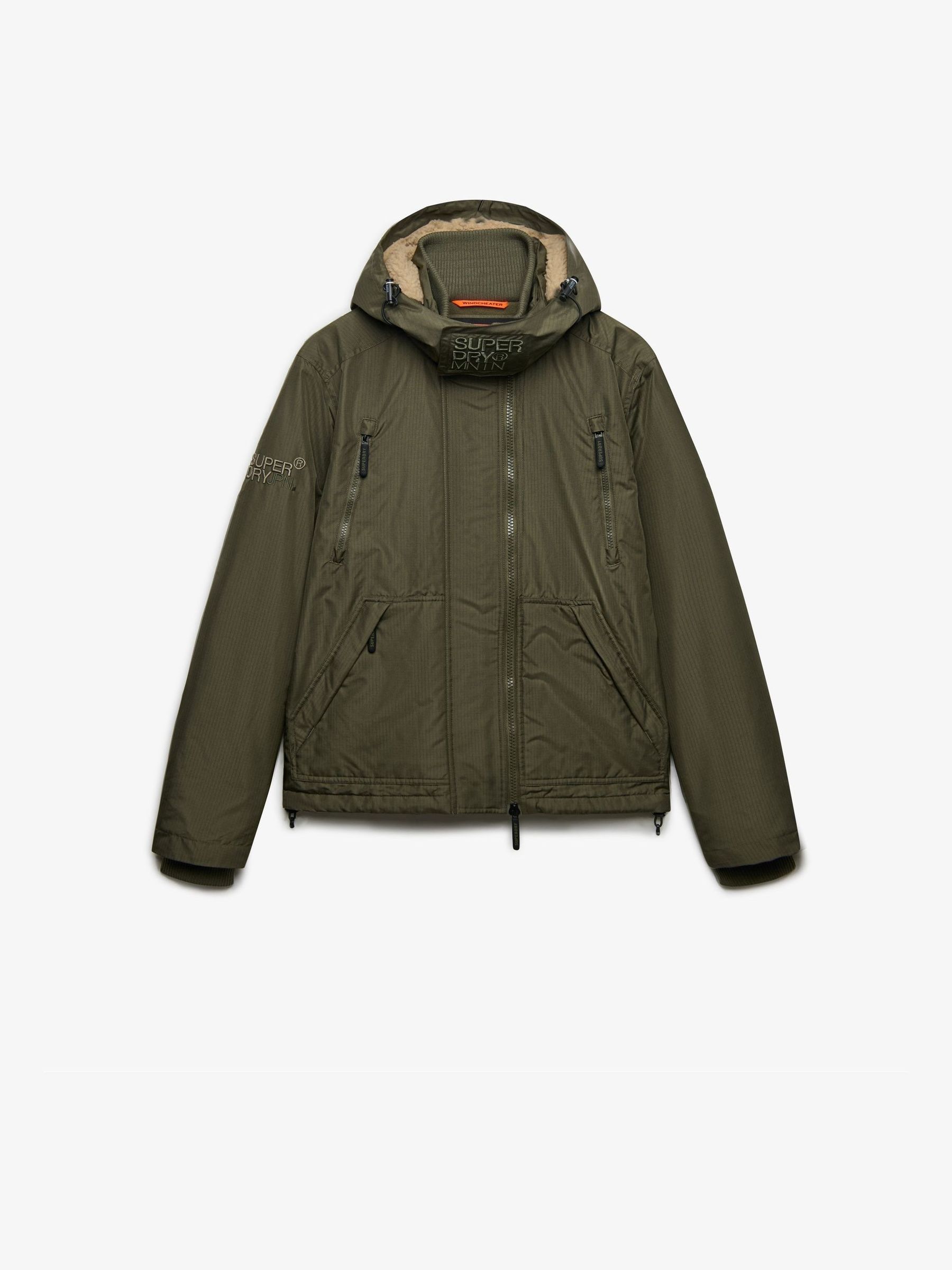 Superdry Verde Giacca A Vento Con Cappuccio Arctic Windcheater