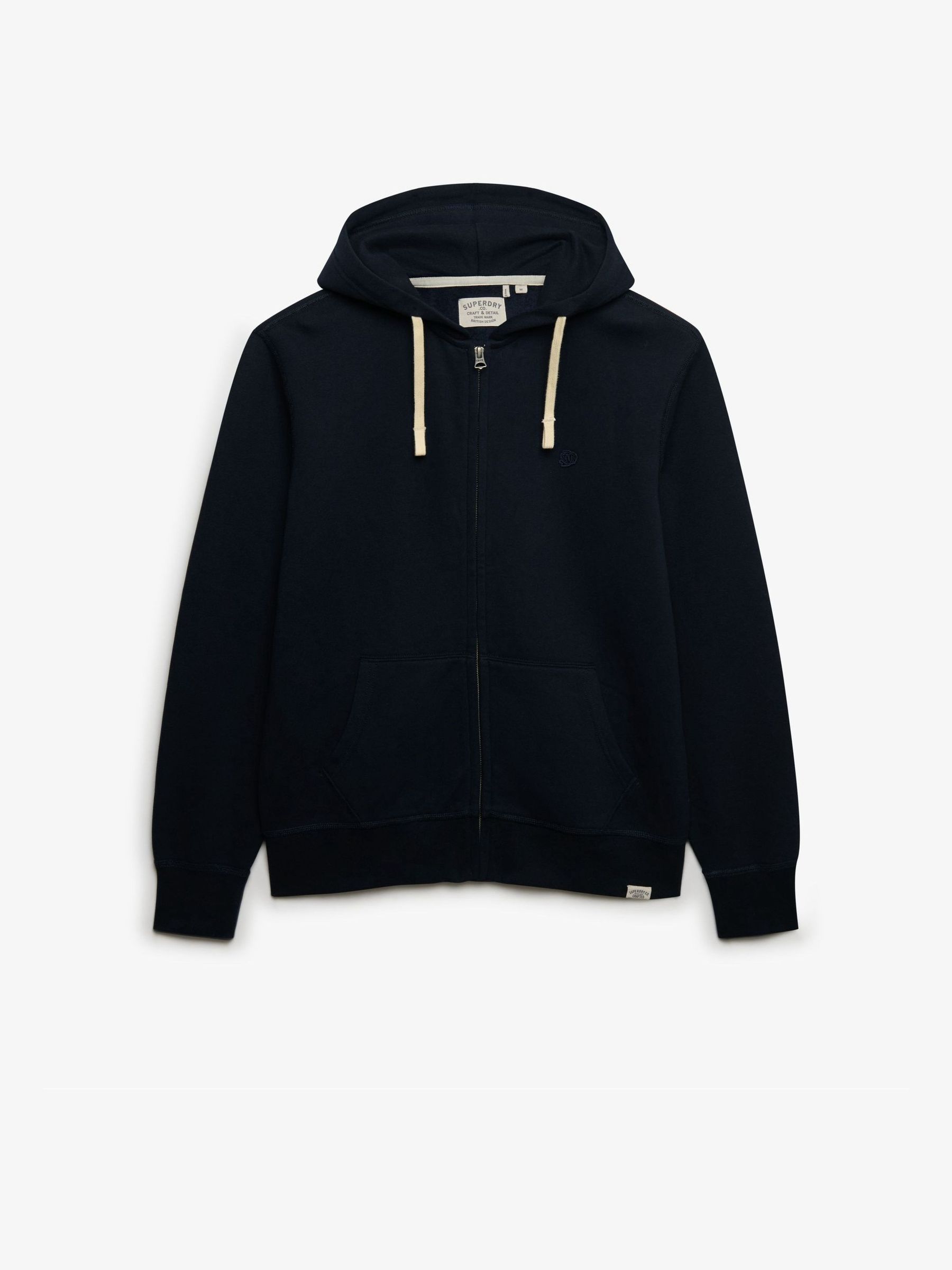 Superdry Blau Kapuzenpullover Mit Reißverschluss Und Monogramm - Bild 2
