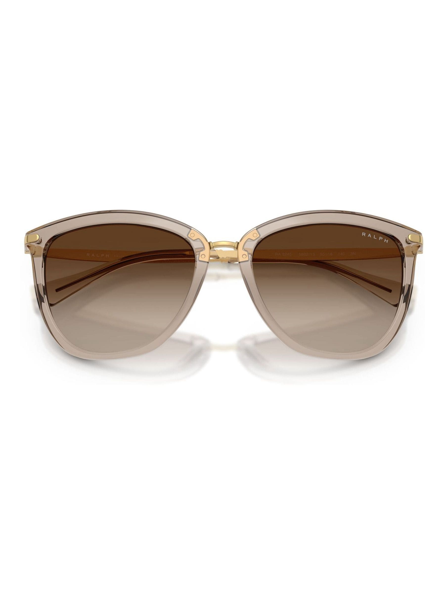 Ralph By Ralph Lauren Beige Brown 0Ra5245 Cat Eye Sunglasses