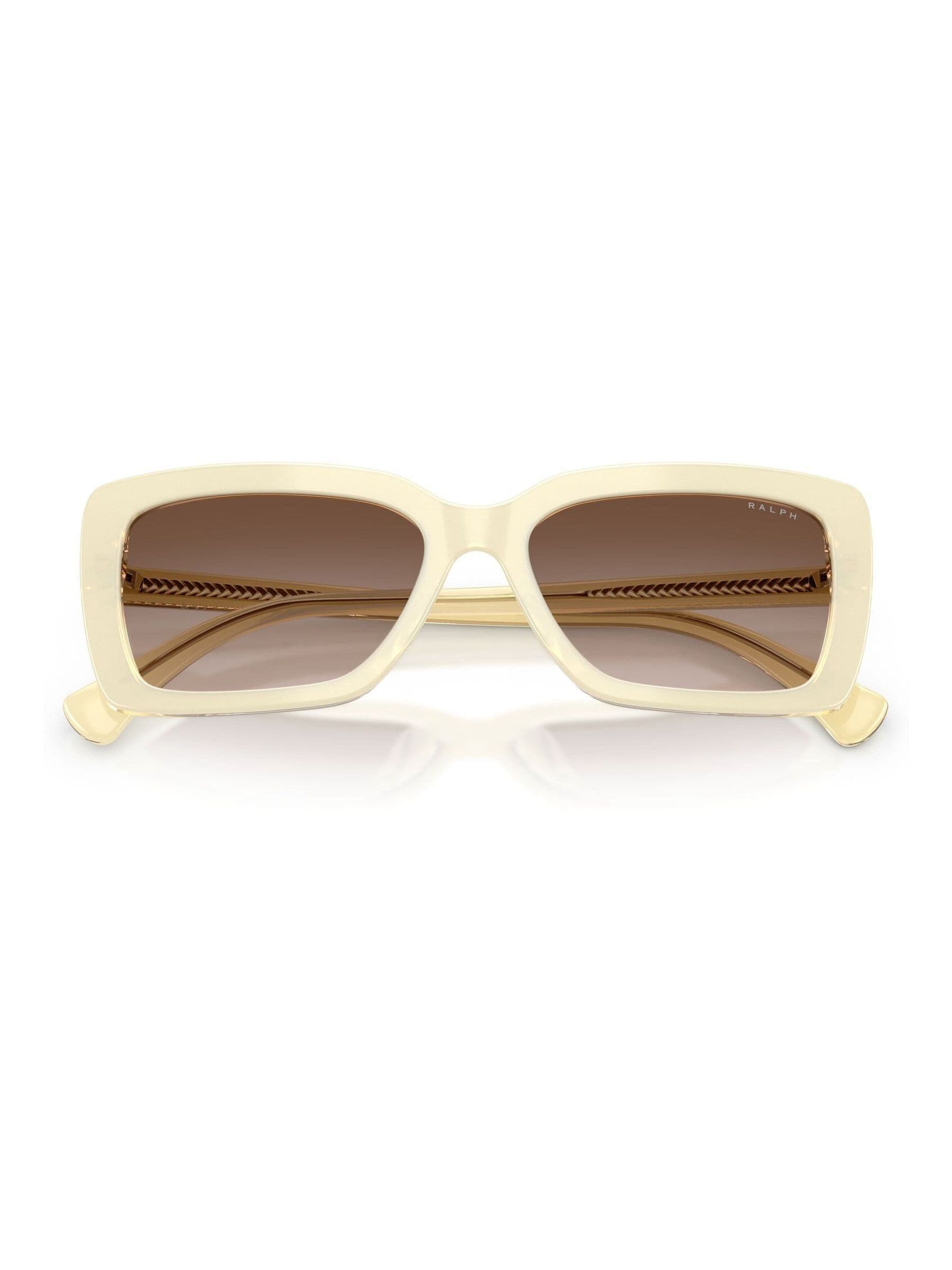Ralph By Ralph Lauren Cream 0Ra5342u Rectangle Sunglasses