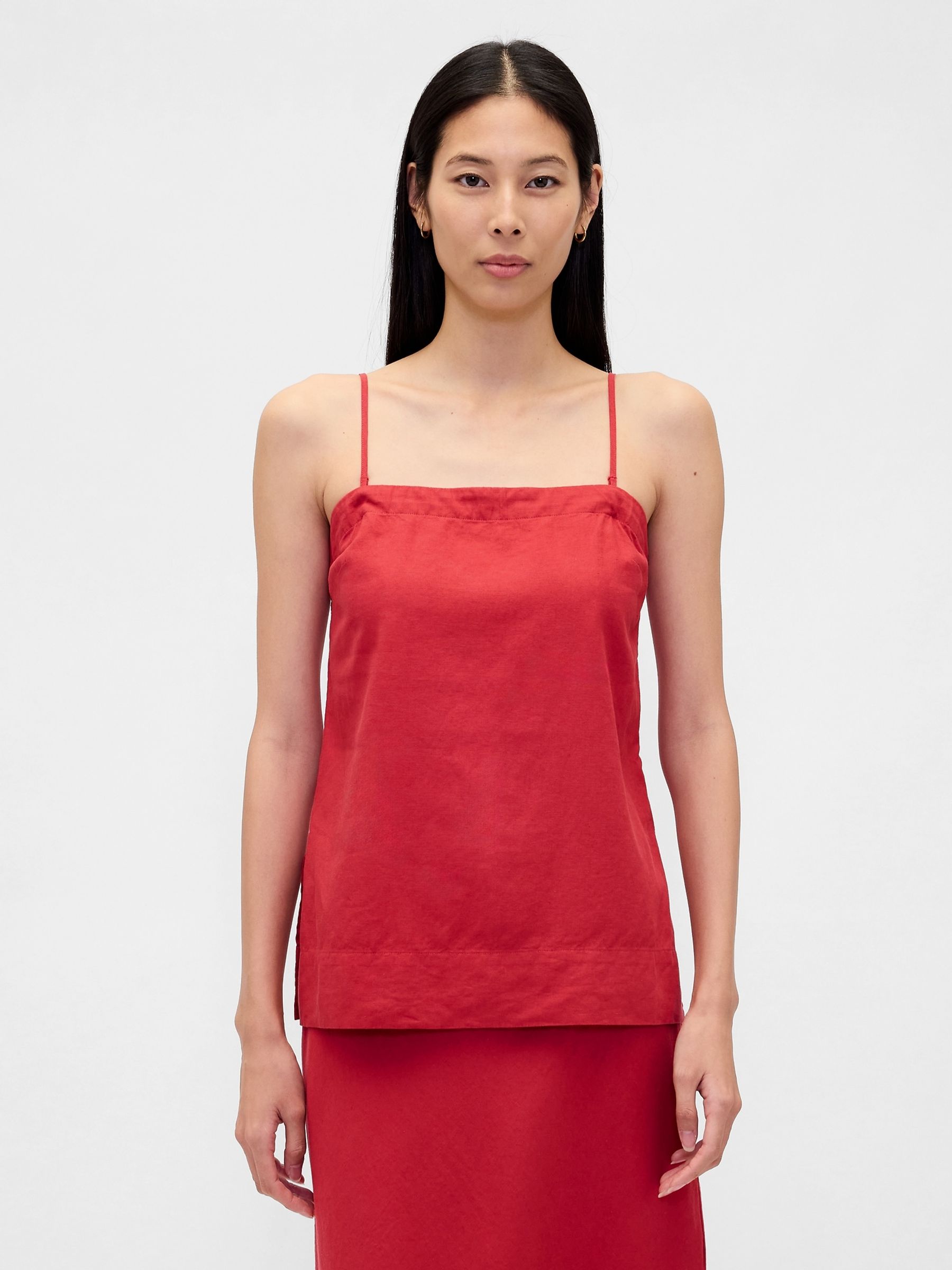 Gap Red Linen-Blend Cami