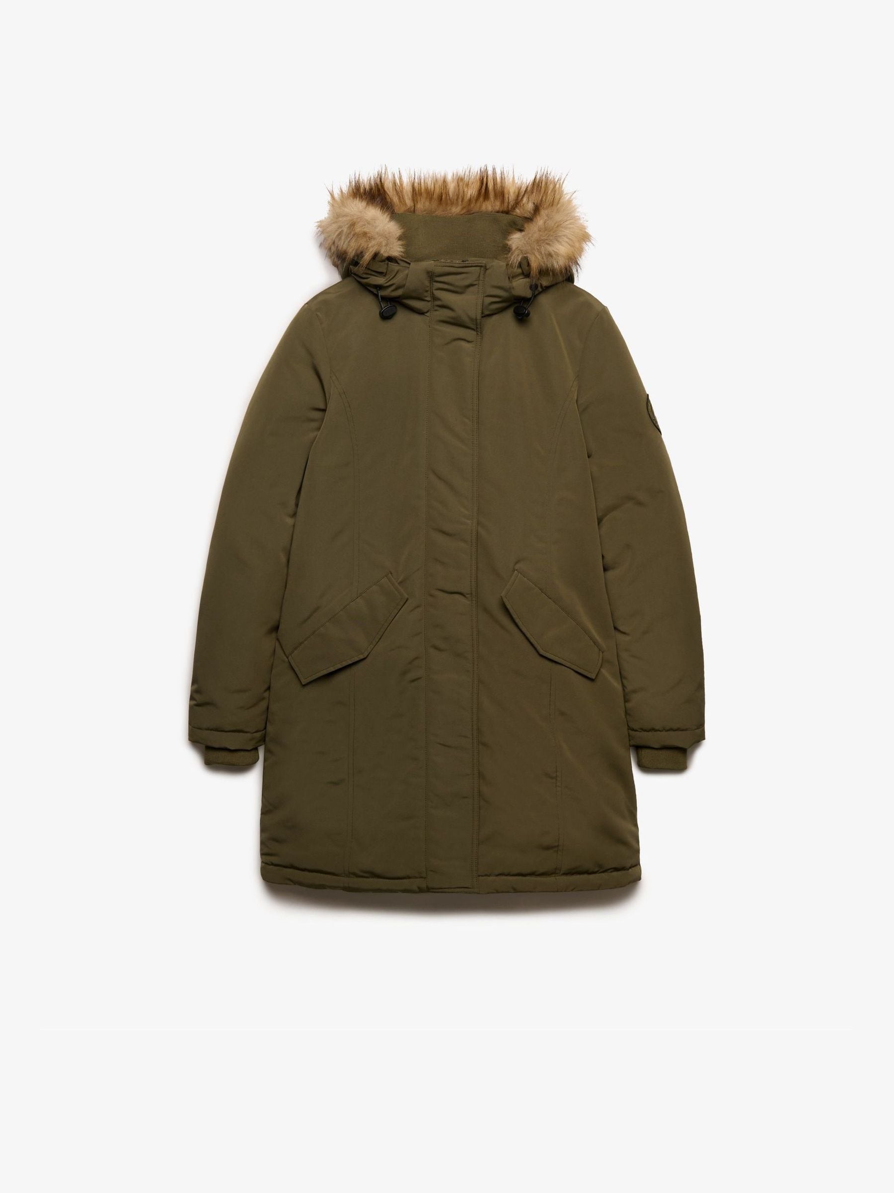 Superdry Damen Vert Parka Mit Kapuze, Everest - Bild 2