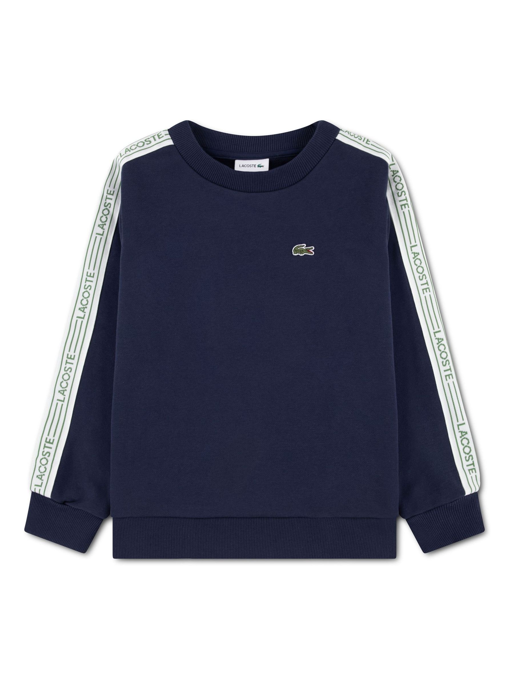 Lacoste Blue Taping Crewneck Sweatshirt