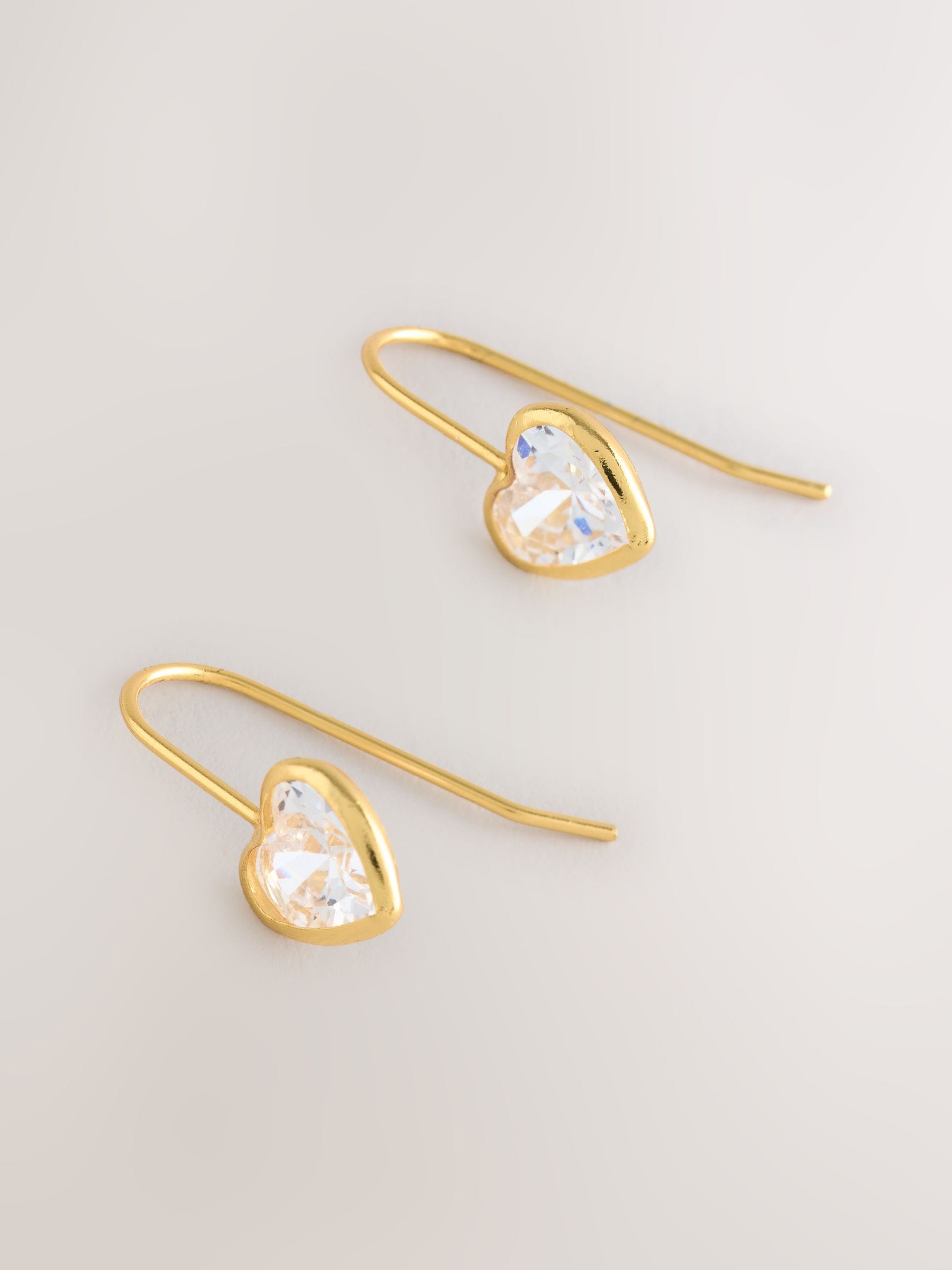 Next - Boucles d'oreilles Cœur Plaqué Or