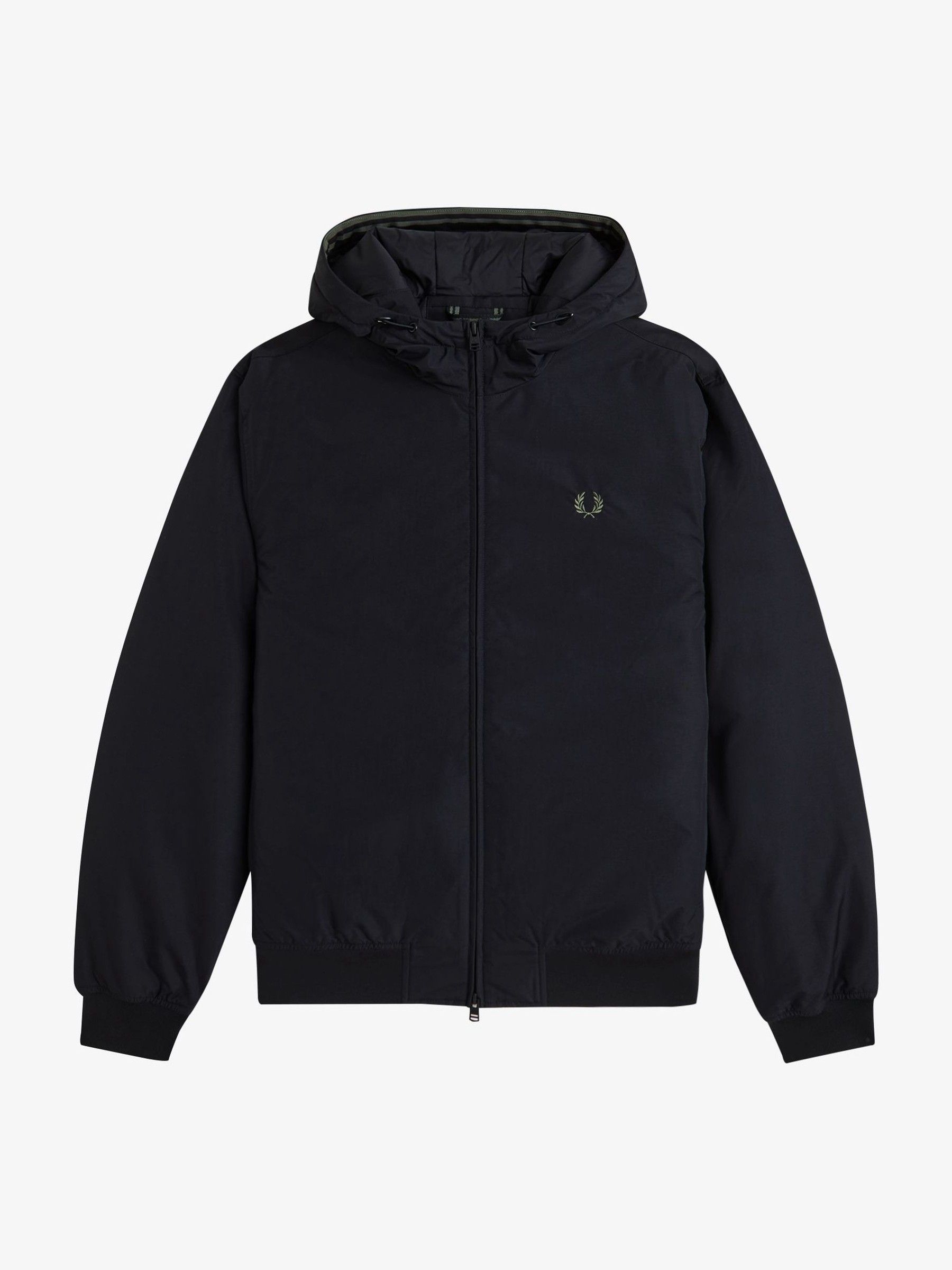 Fred Perry Herren Schwarz Jacke Nylon Unifarben - Bild 4