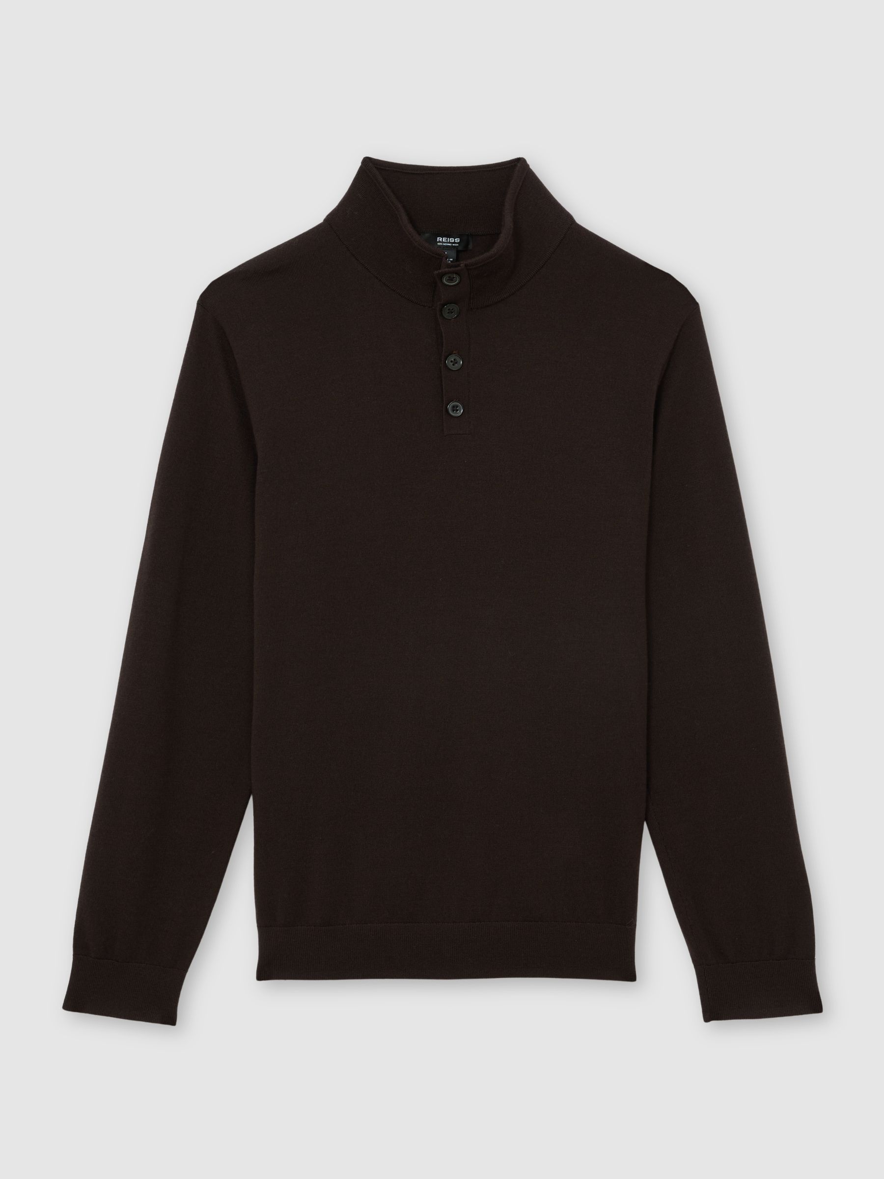 Reiss - Pull Homme - Laine Mérinos - Col Montant