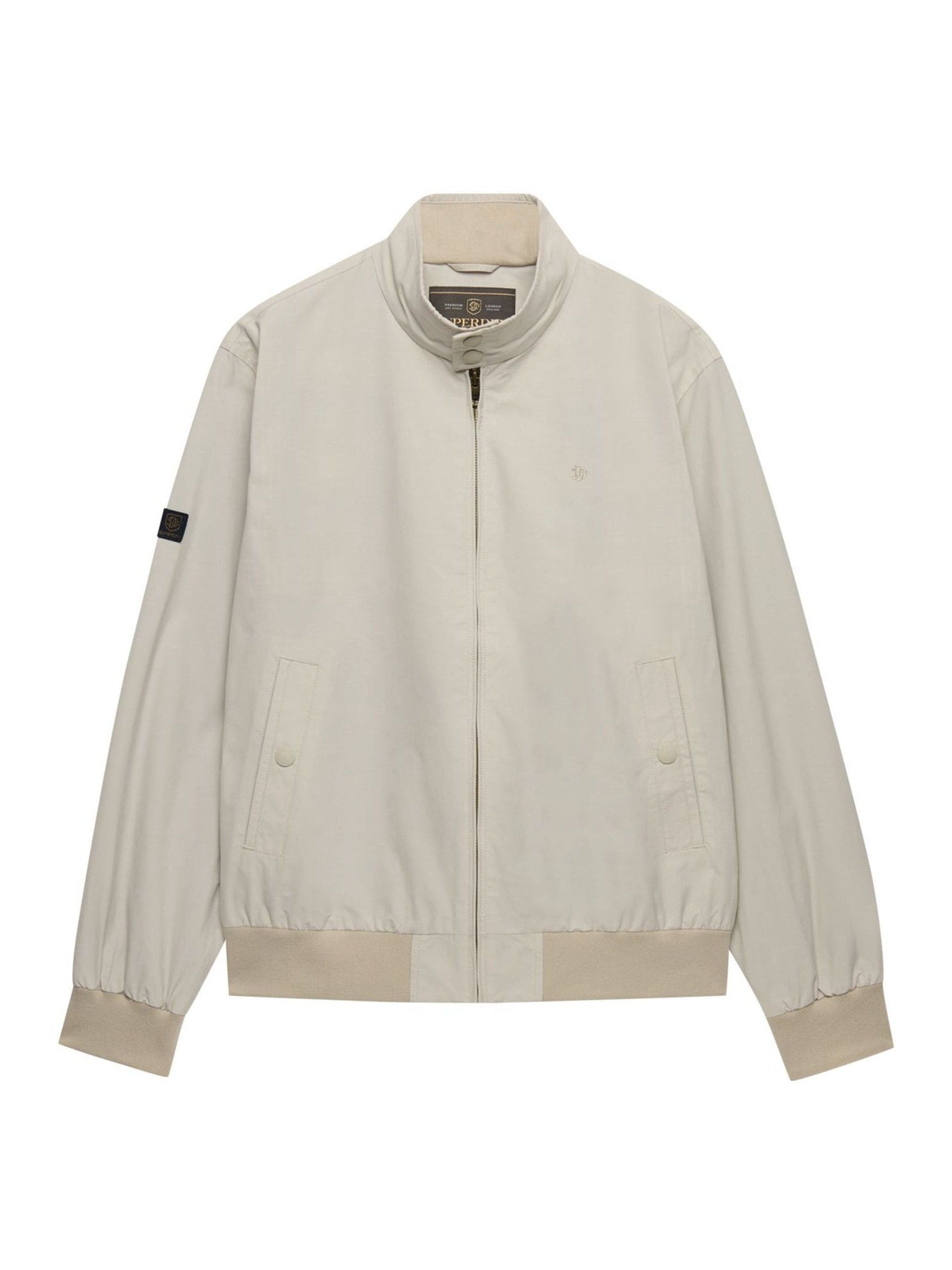 Superdry Herren Grau Klassische Jacke Harrington - Bild 3
